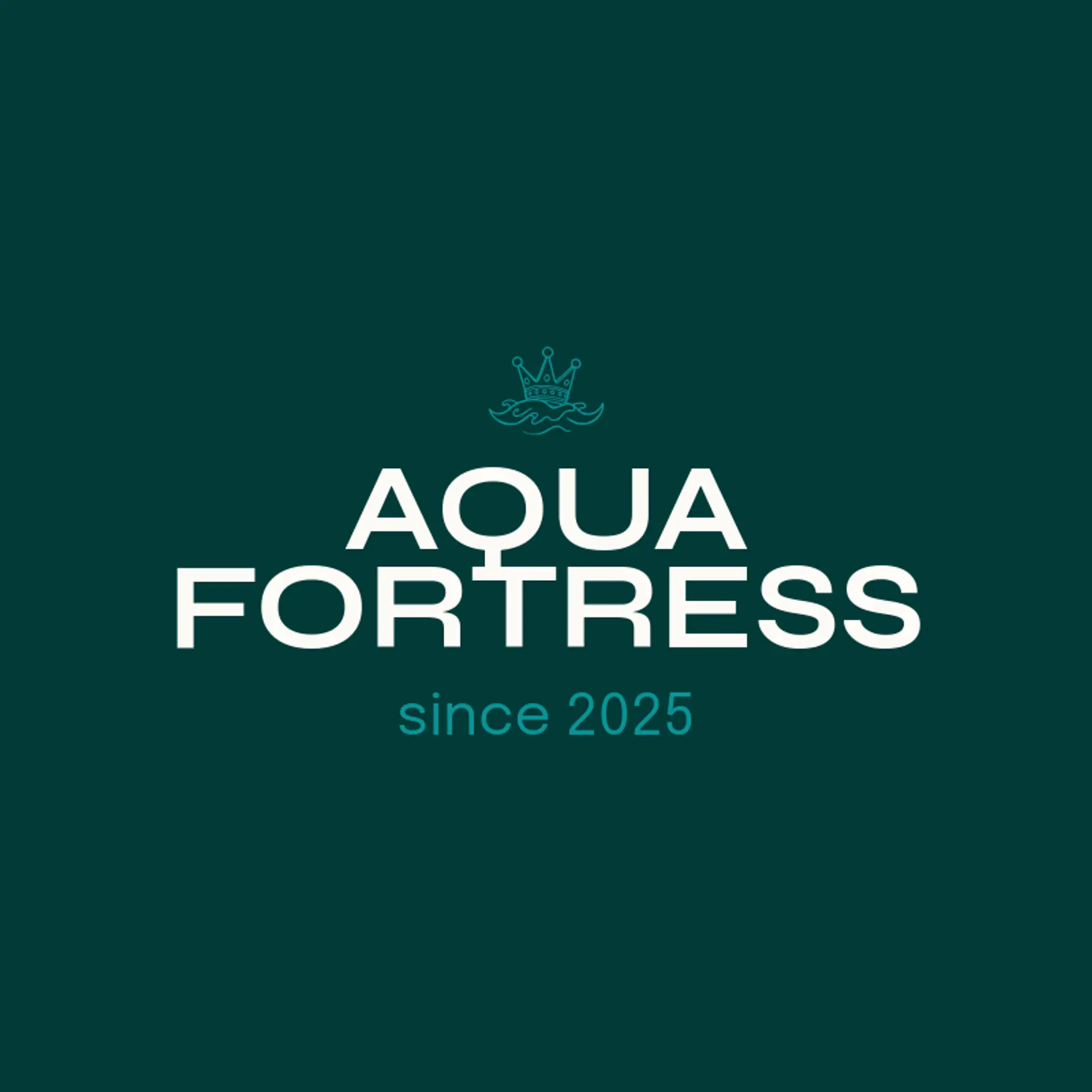 Aqua Fortress logo for king