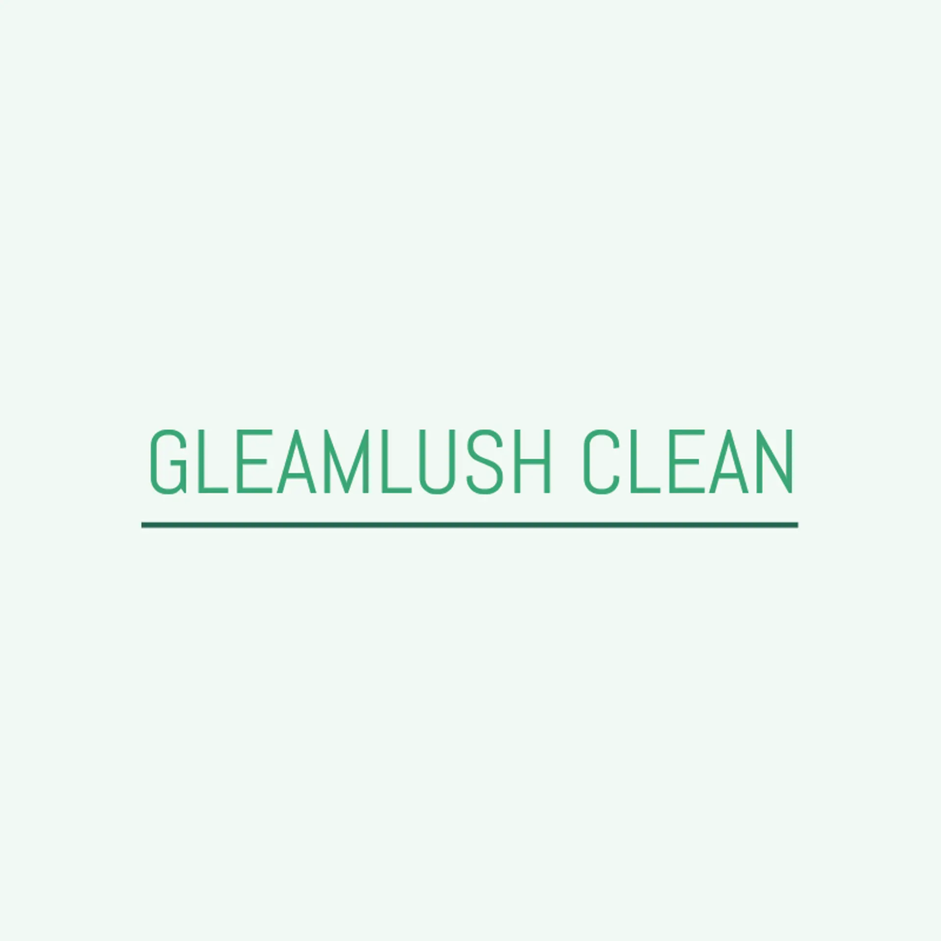 GleamLush Clean logo for carpet cleaning