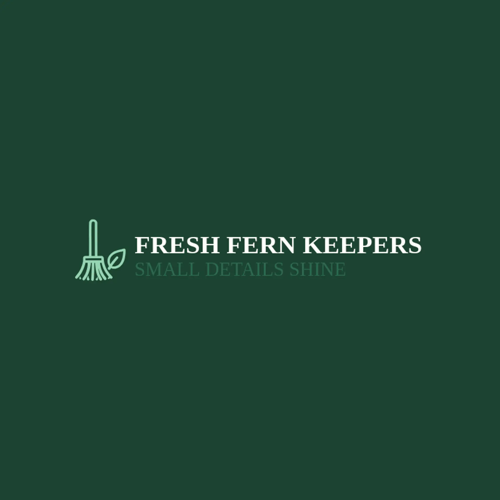 Fresh Fern Keepers logo for housekeeping