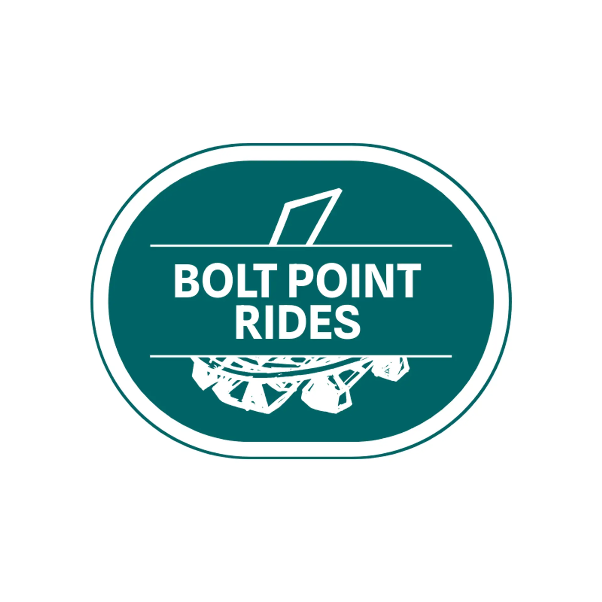 Bolt Point Rides logo for amusement park