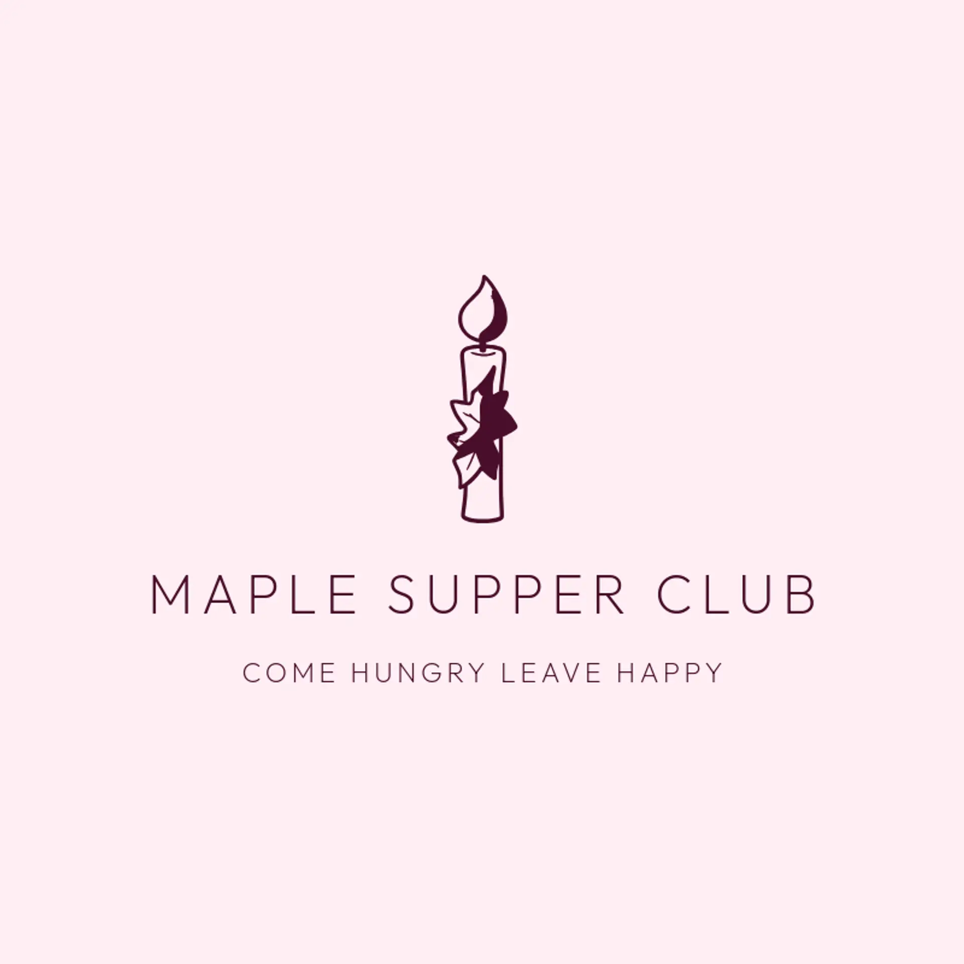 Maple Supper Club logo for thanksgiving
