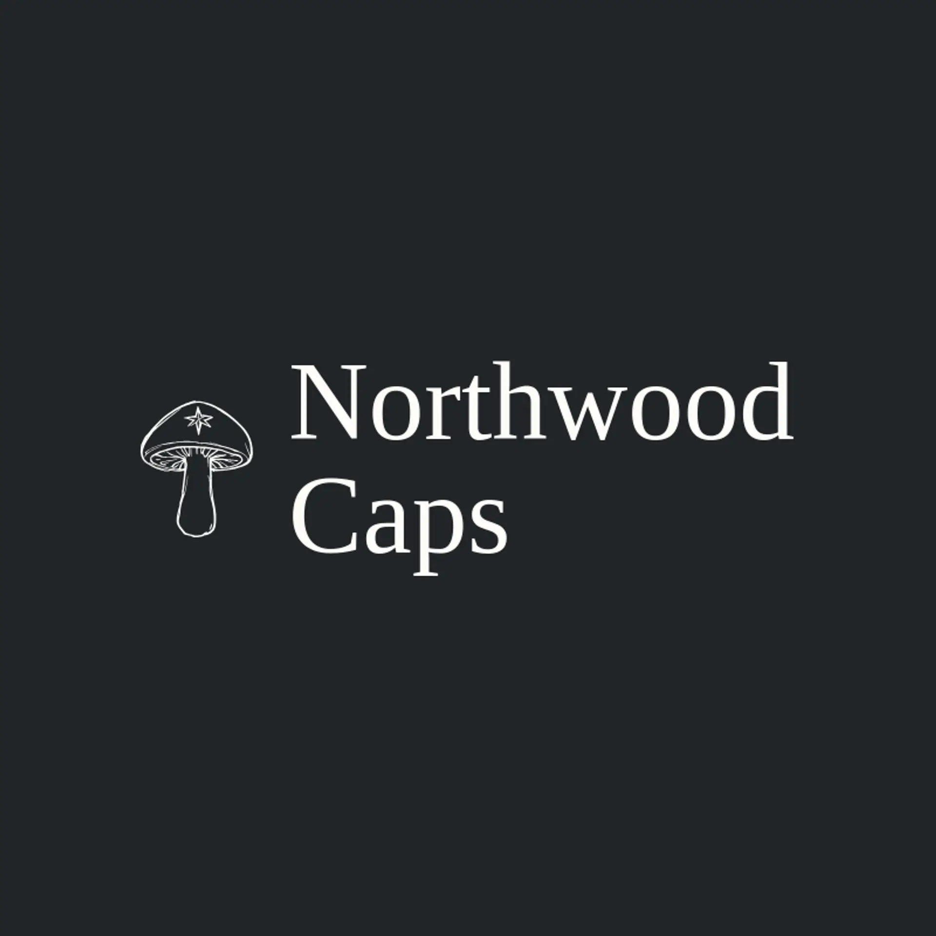 Northwood Caps logo for mushroom