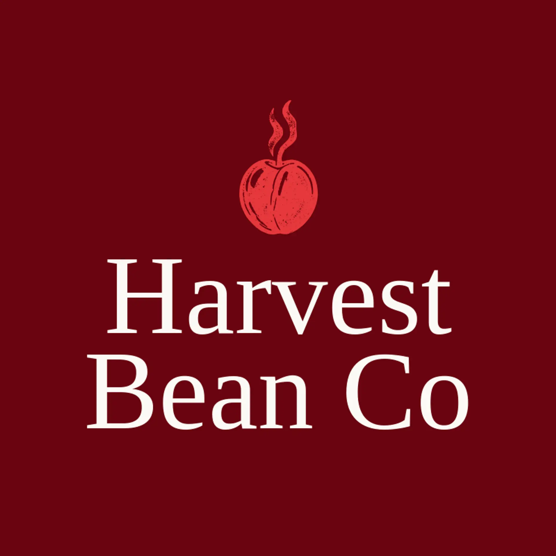 Harvest Bean Co logo for coffee bean