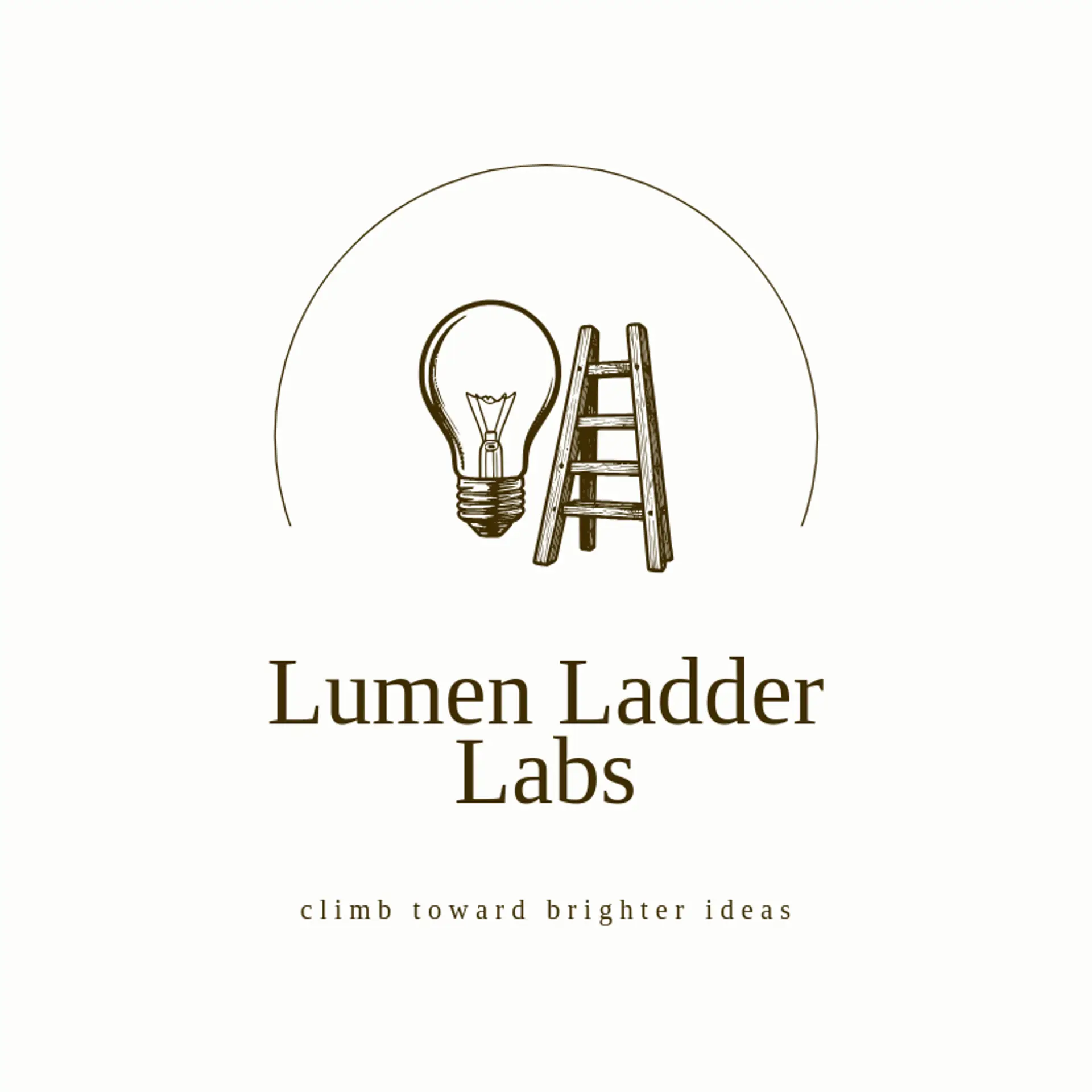 Lumen Ladder Labs logo for light bulb