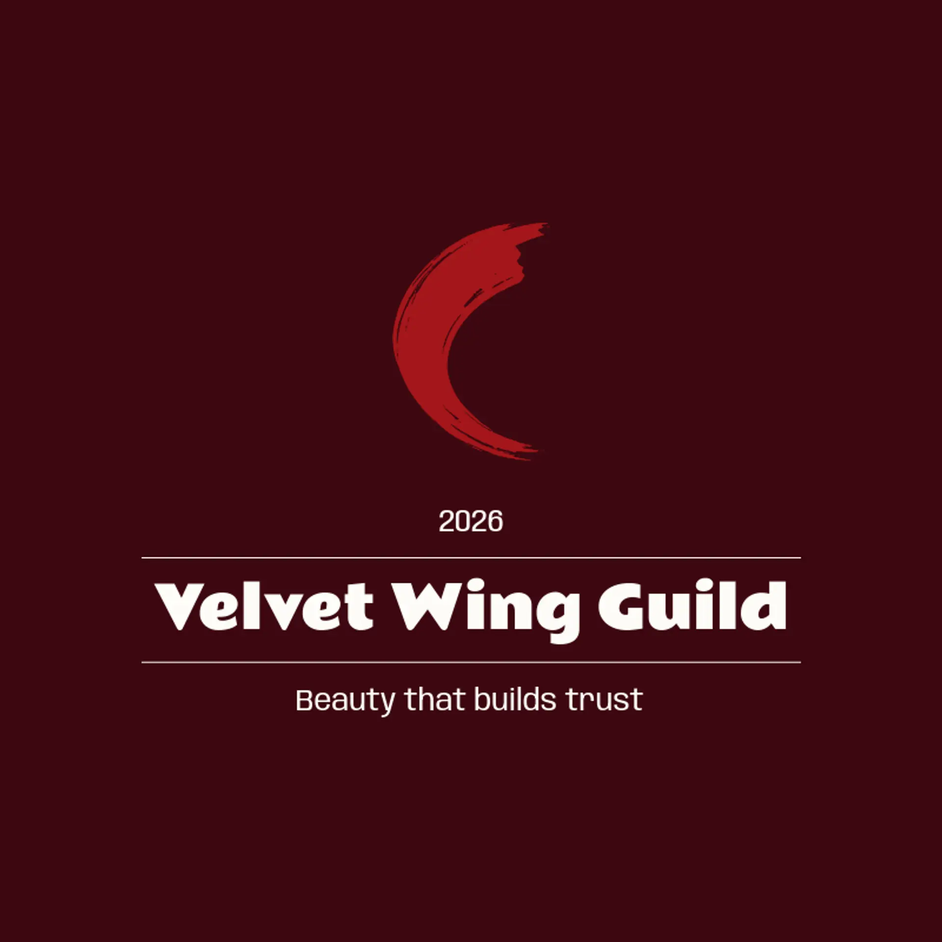 Velvet Wing Guild logo for peacock
