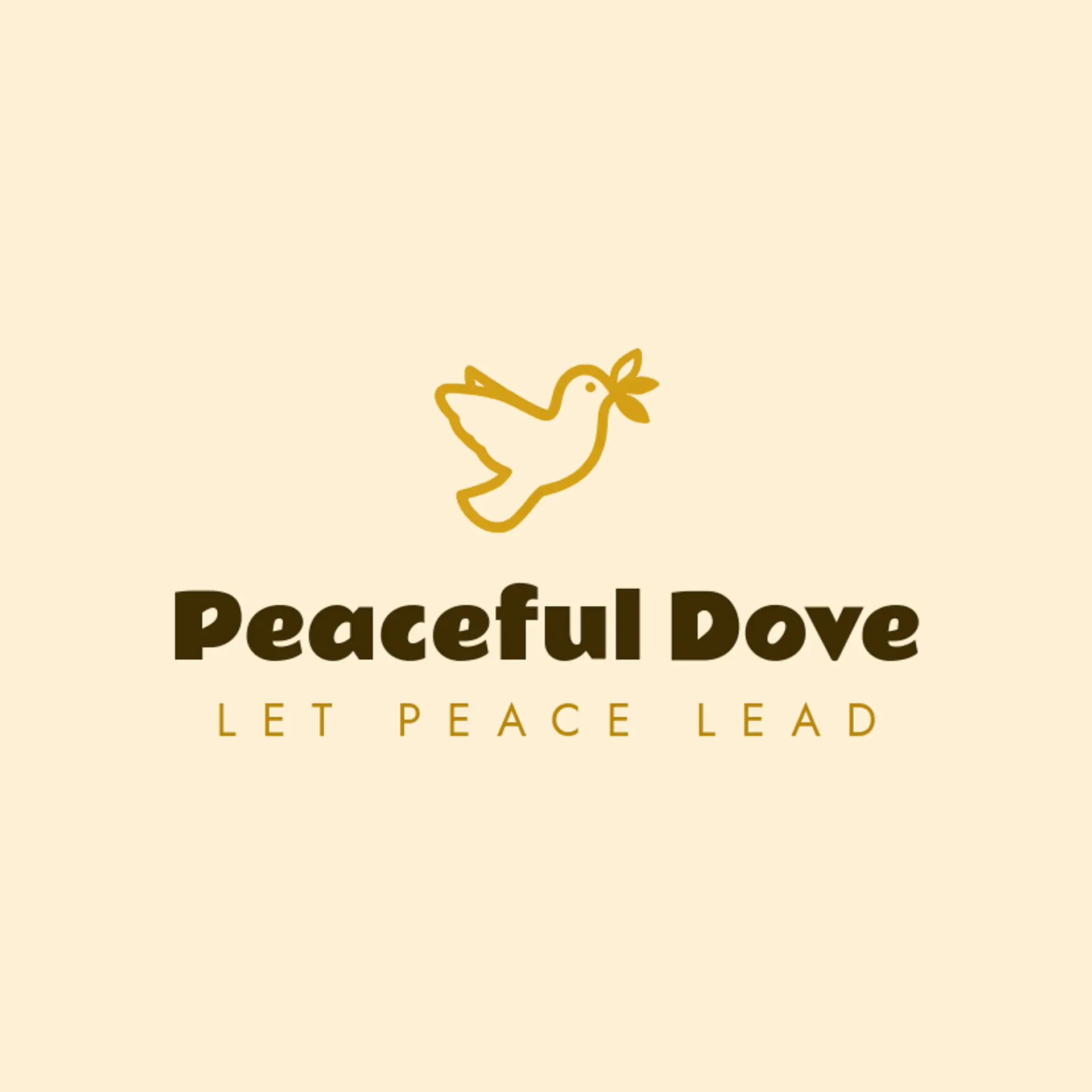 Peaceful Dove logo for jesus