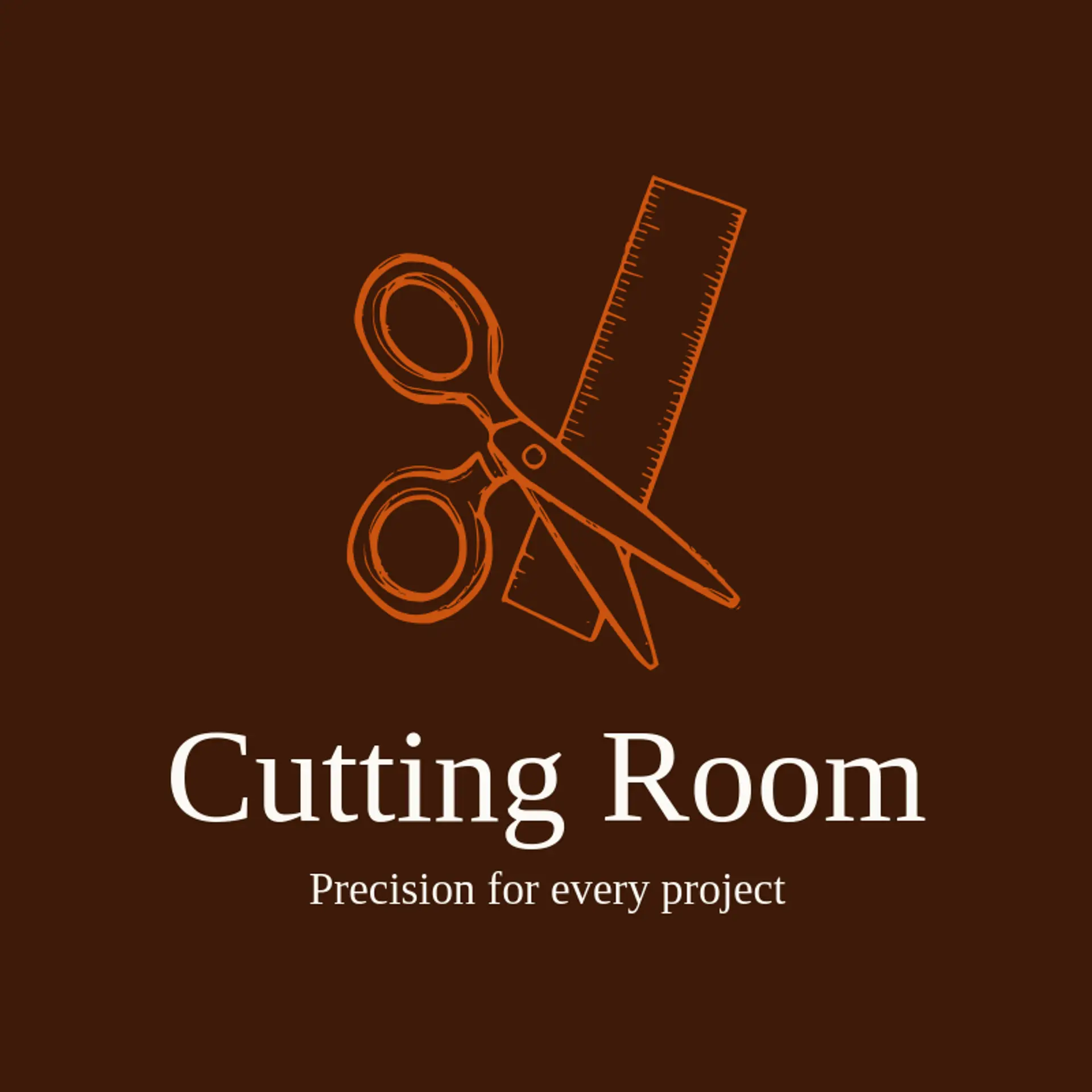 Cutting Room logo for scissors