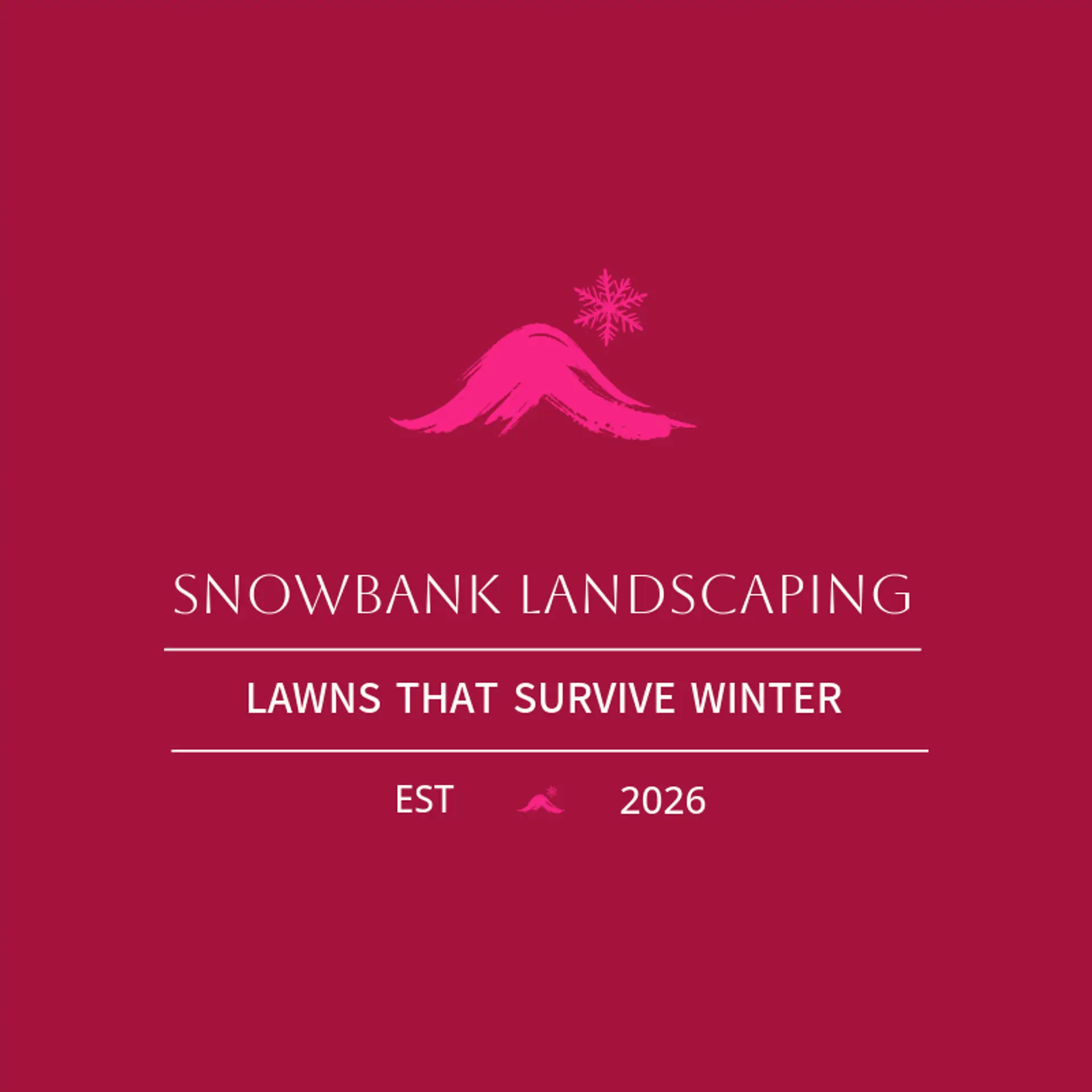 Snowbank Landscaping logo for frost