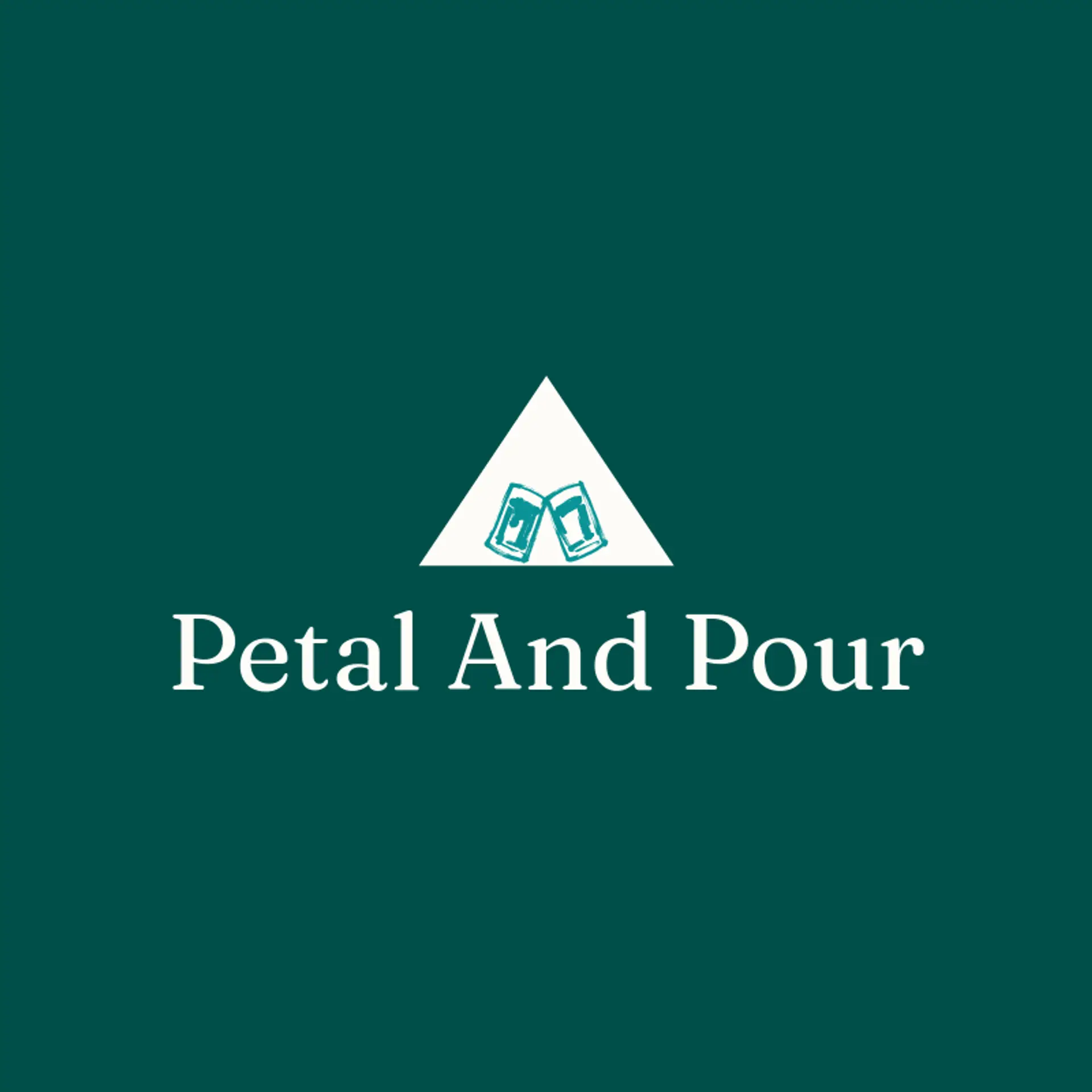 Petal and Pour logo for cheers