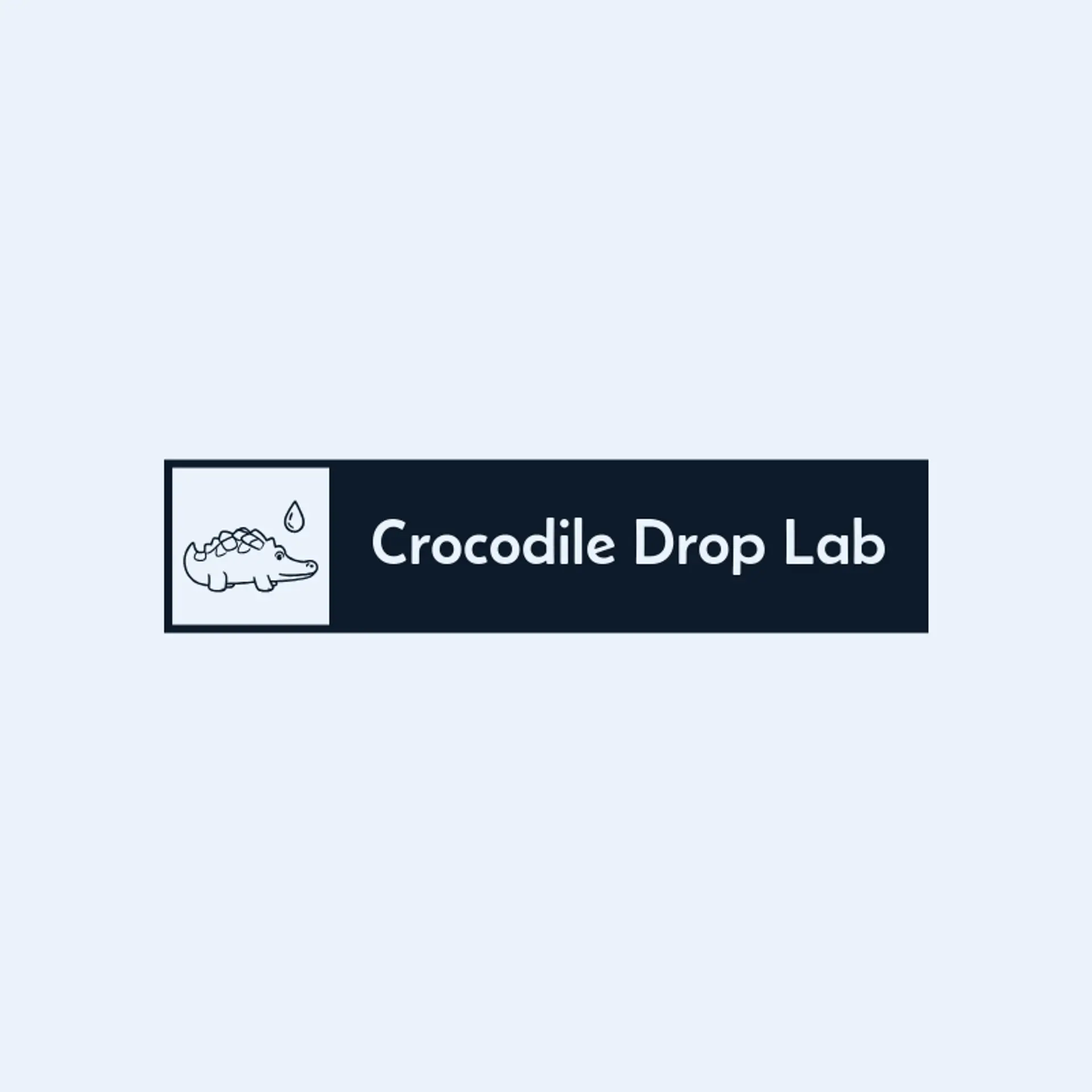 Crocodile Drop Lab logo for crocodile