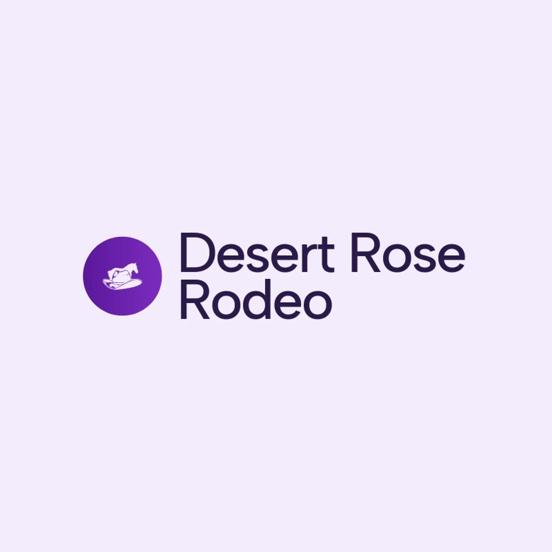 Desert Rose Rodeo logo for cowboy hat