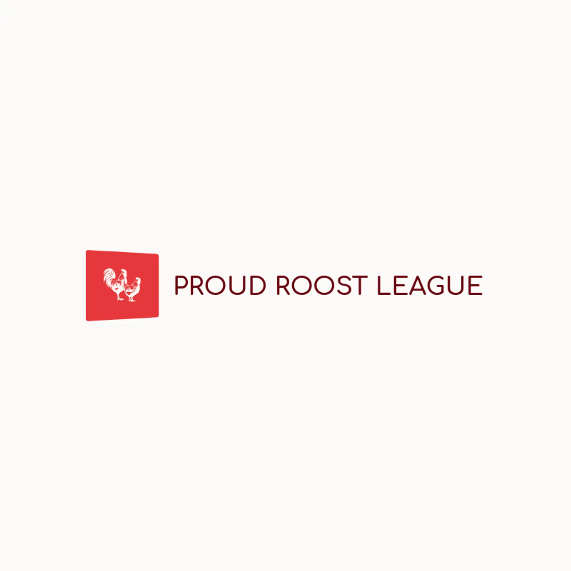 Proud Roost League logo for chicken