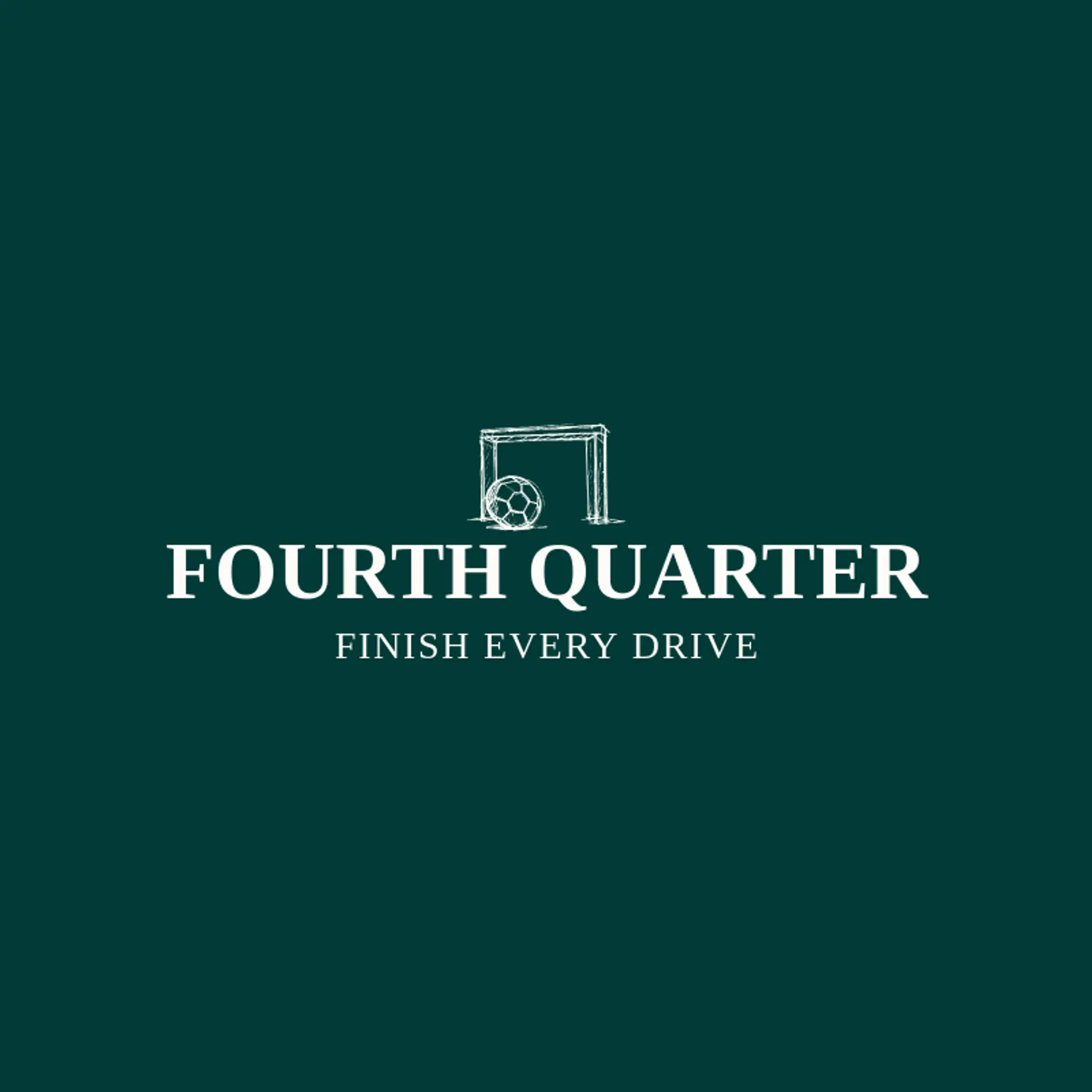Fourth Quarter logo for american football