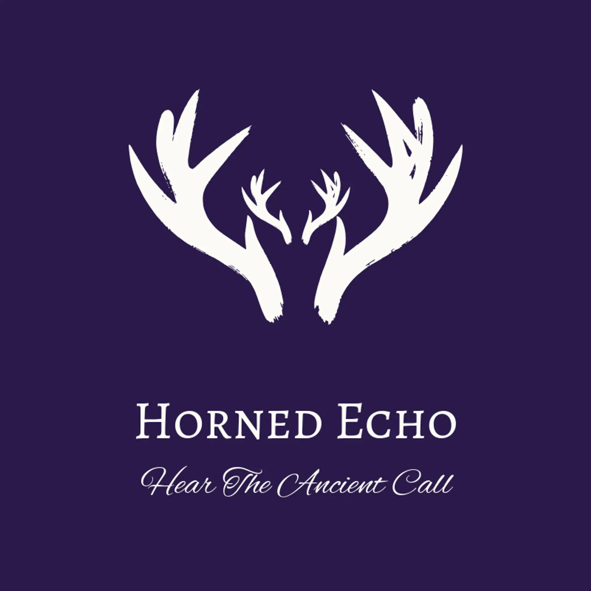 Horned Echo logo for death metal