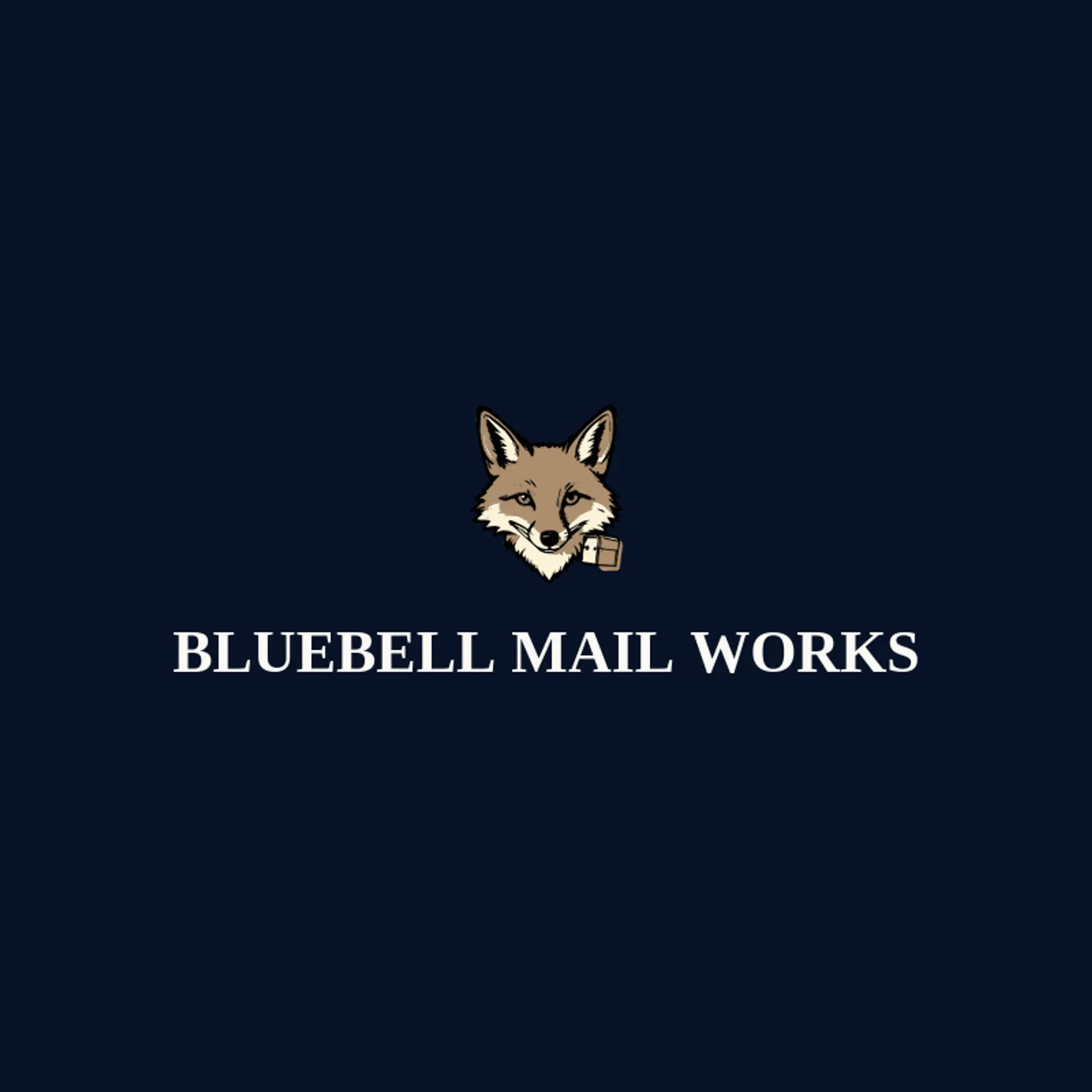 Bluebell Mail Works logo for postal