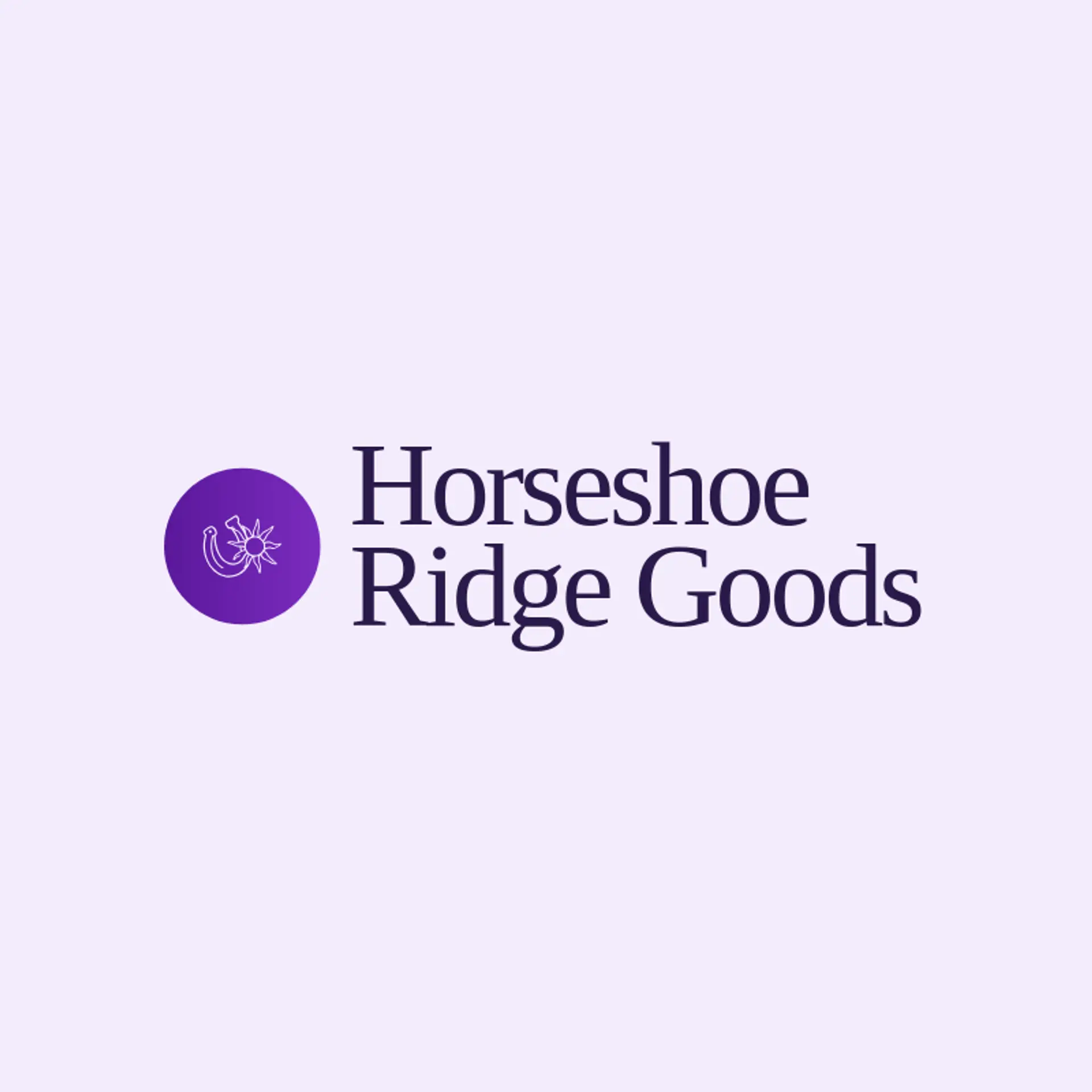 Horseshoe Ridge Goods logo for outlaw