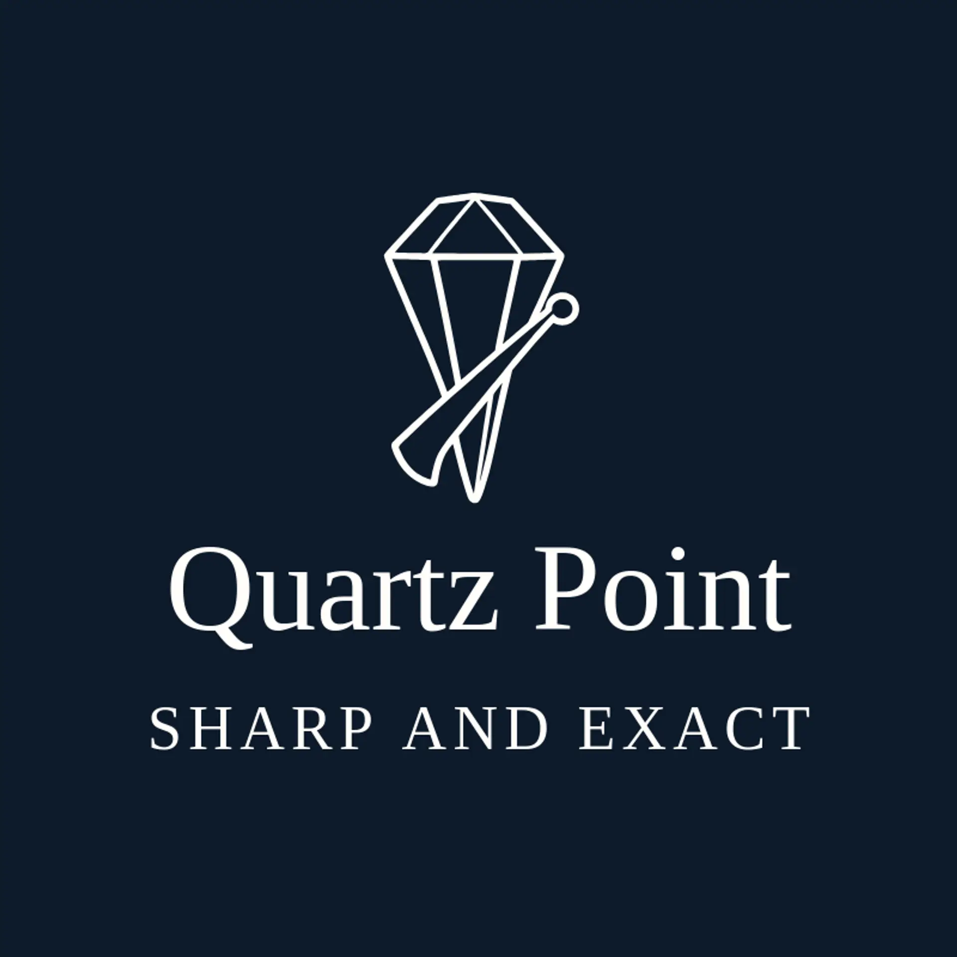 Quartz Point logo for clock