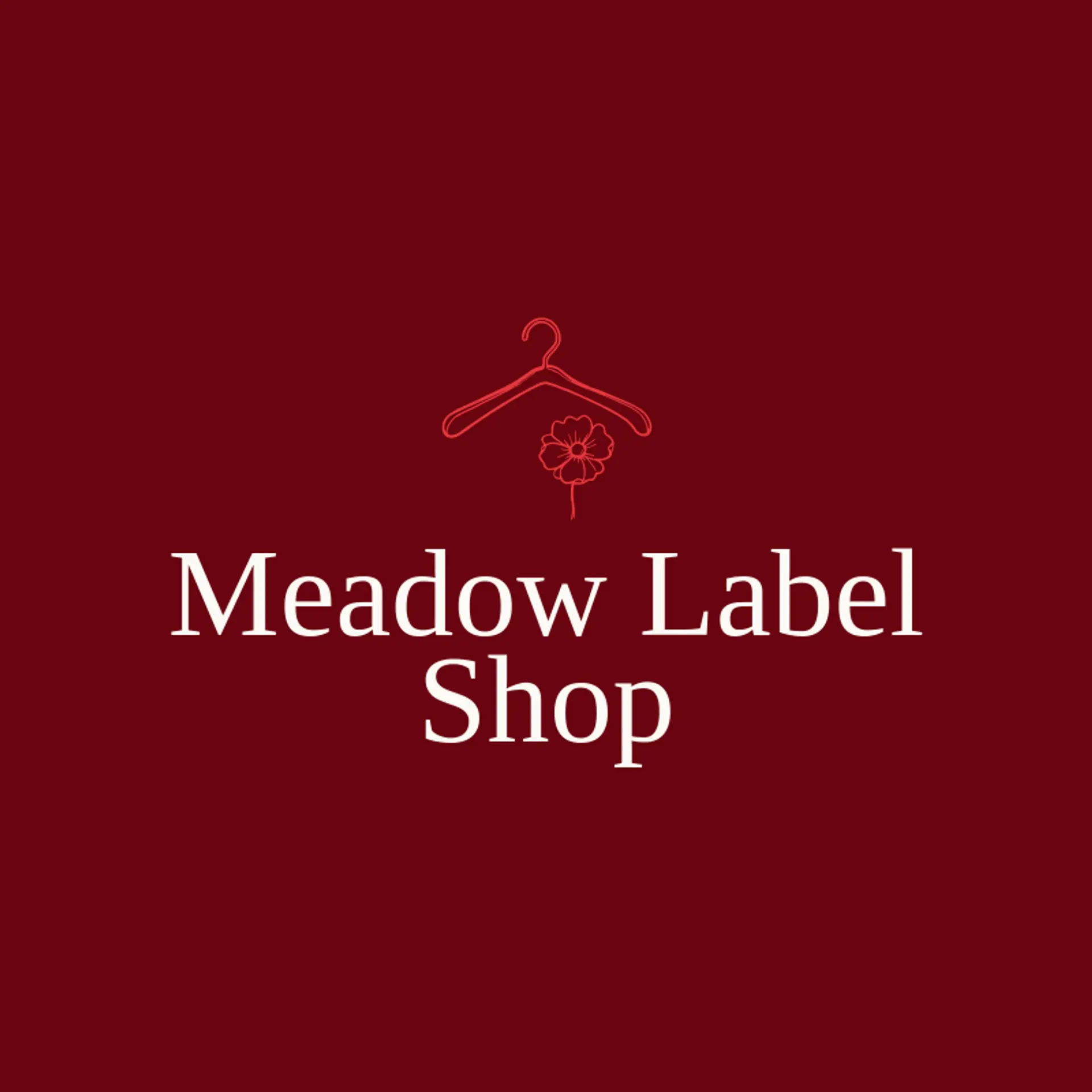 Meadow Label Shop logo for hanger