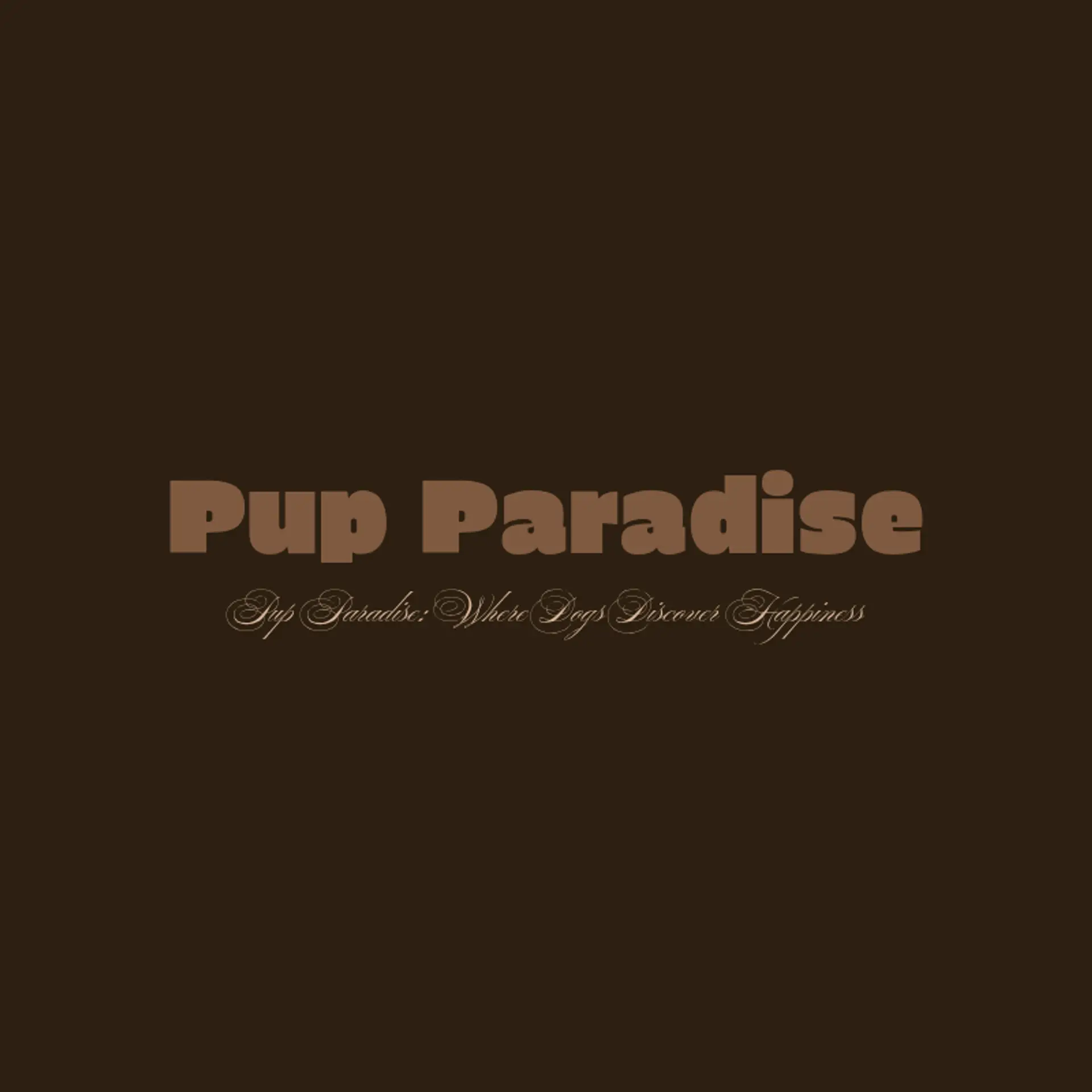 Pup Paradise logo for dog daycare training spa