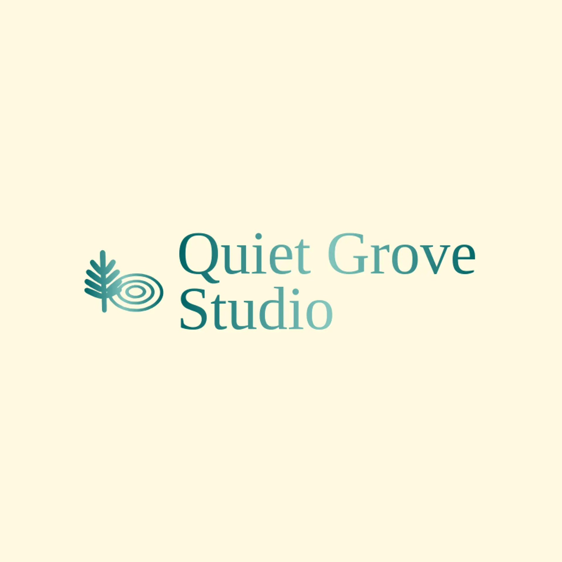 Quiet Grove Studio logo for fern