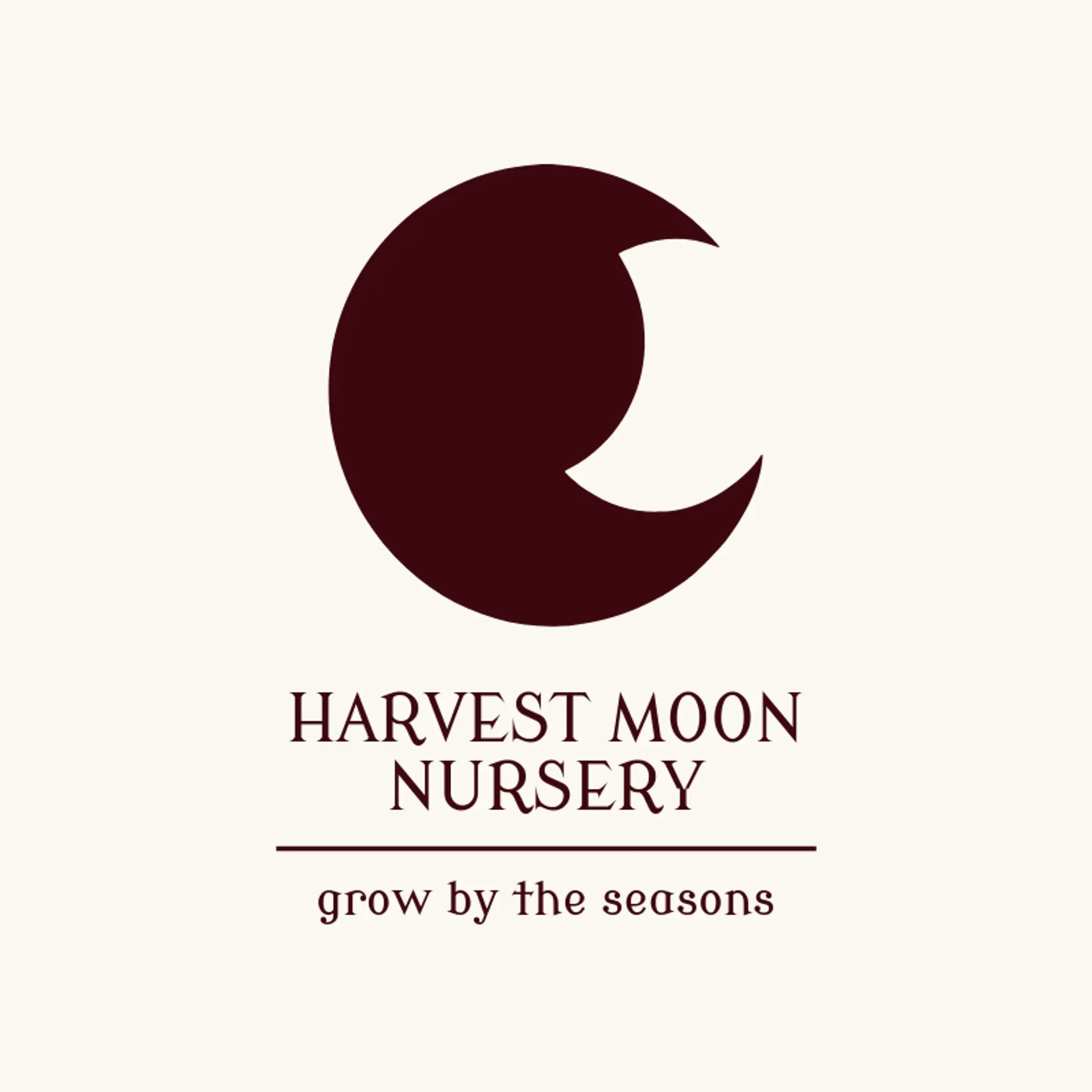 Harvest Moon Nursery logo for garden
