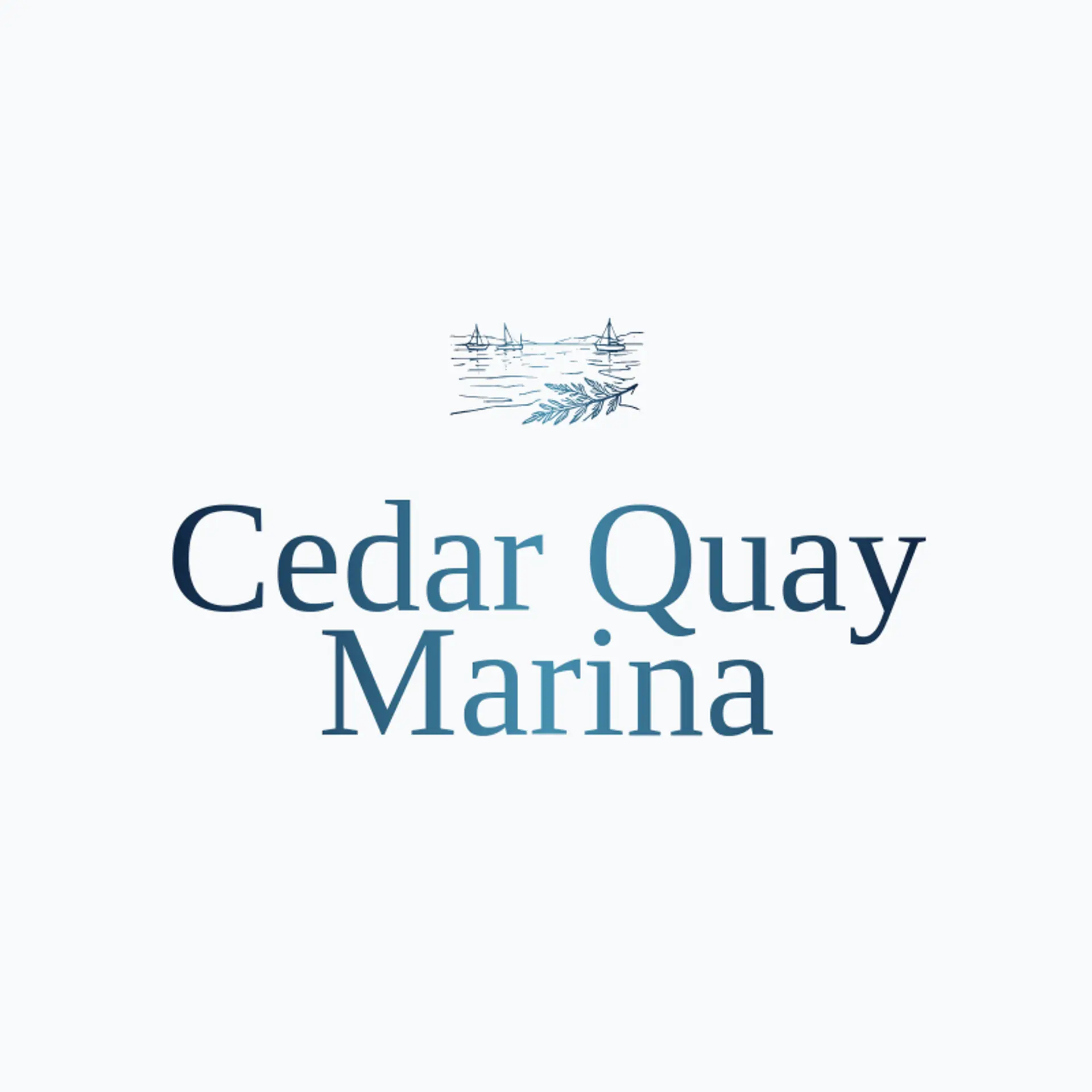 Cedar Quay Marina logo for harbor
