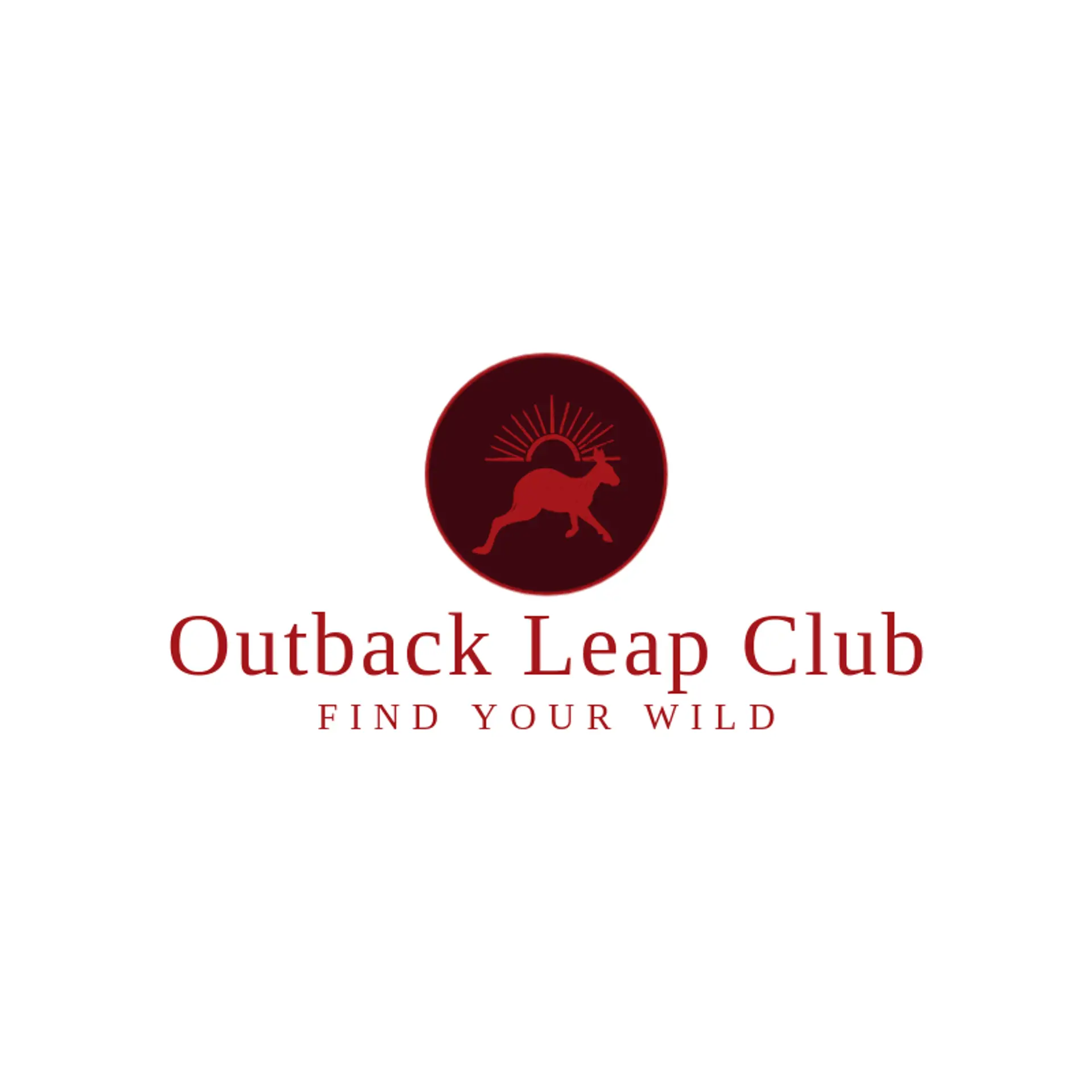 Outback Leap Club logo for kangaroo