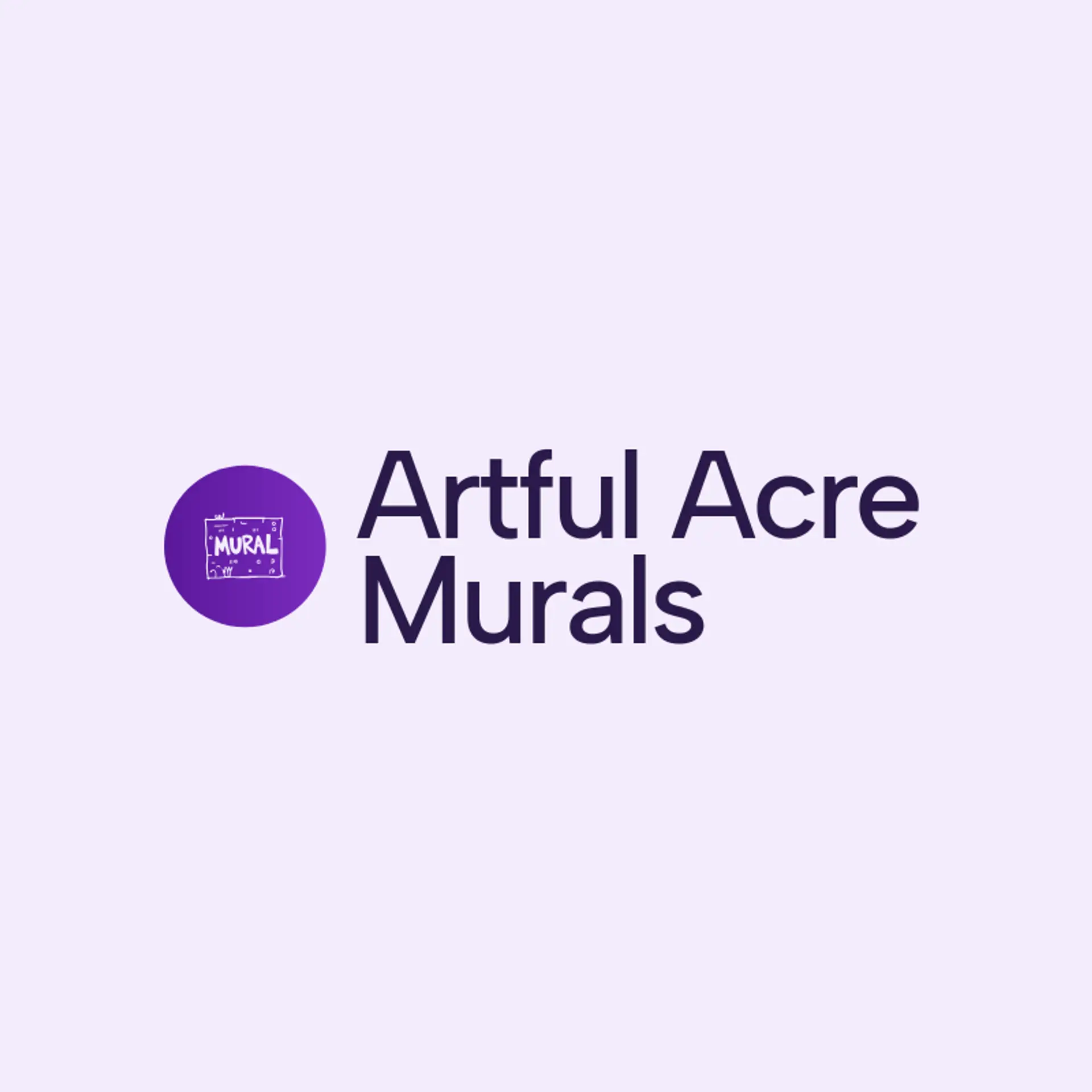 Artful Acre Murals logo for mural