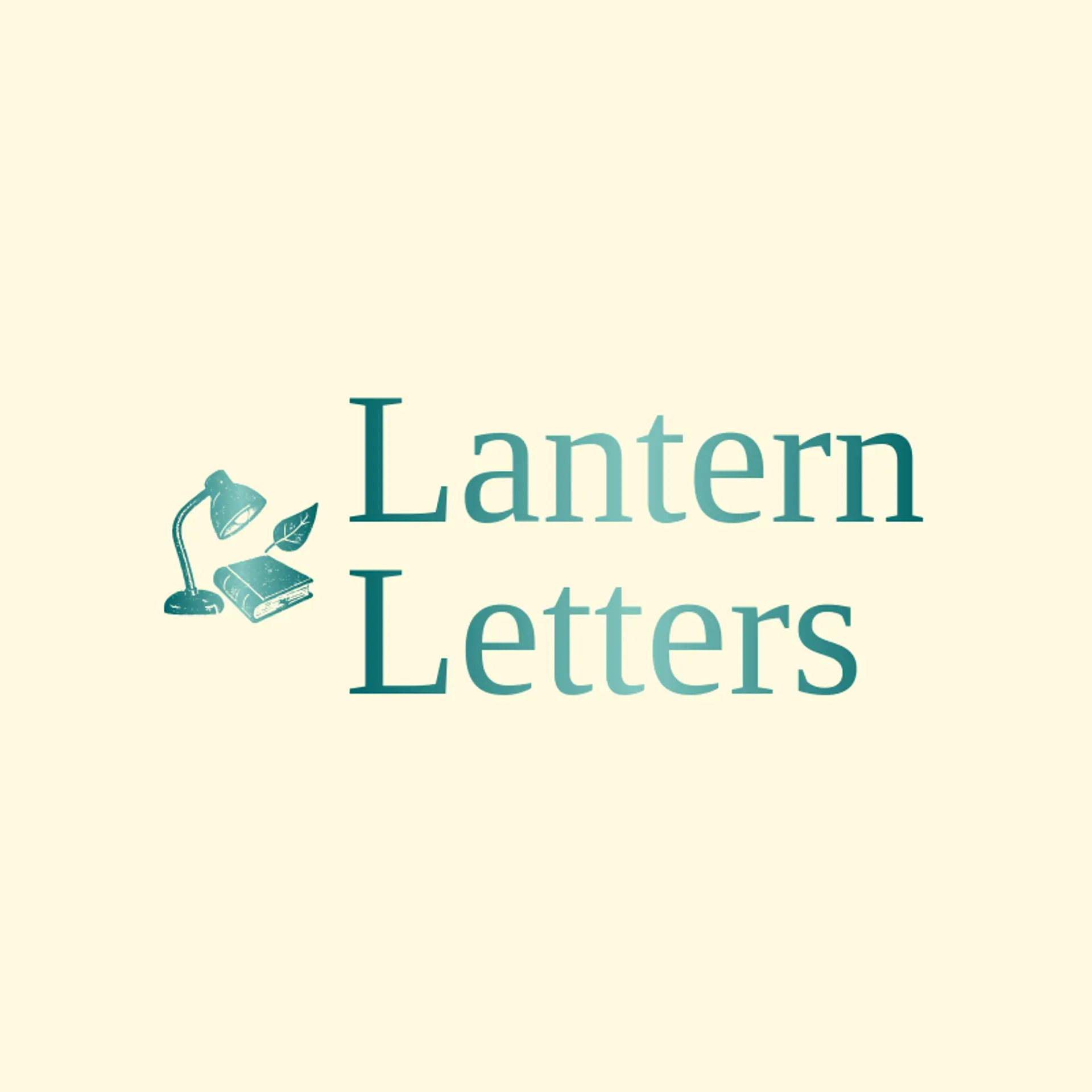 Lantern Letters logo for book club