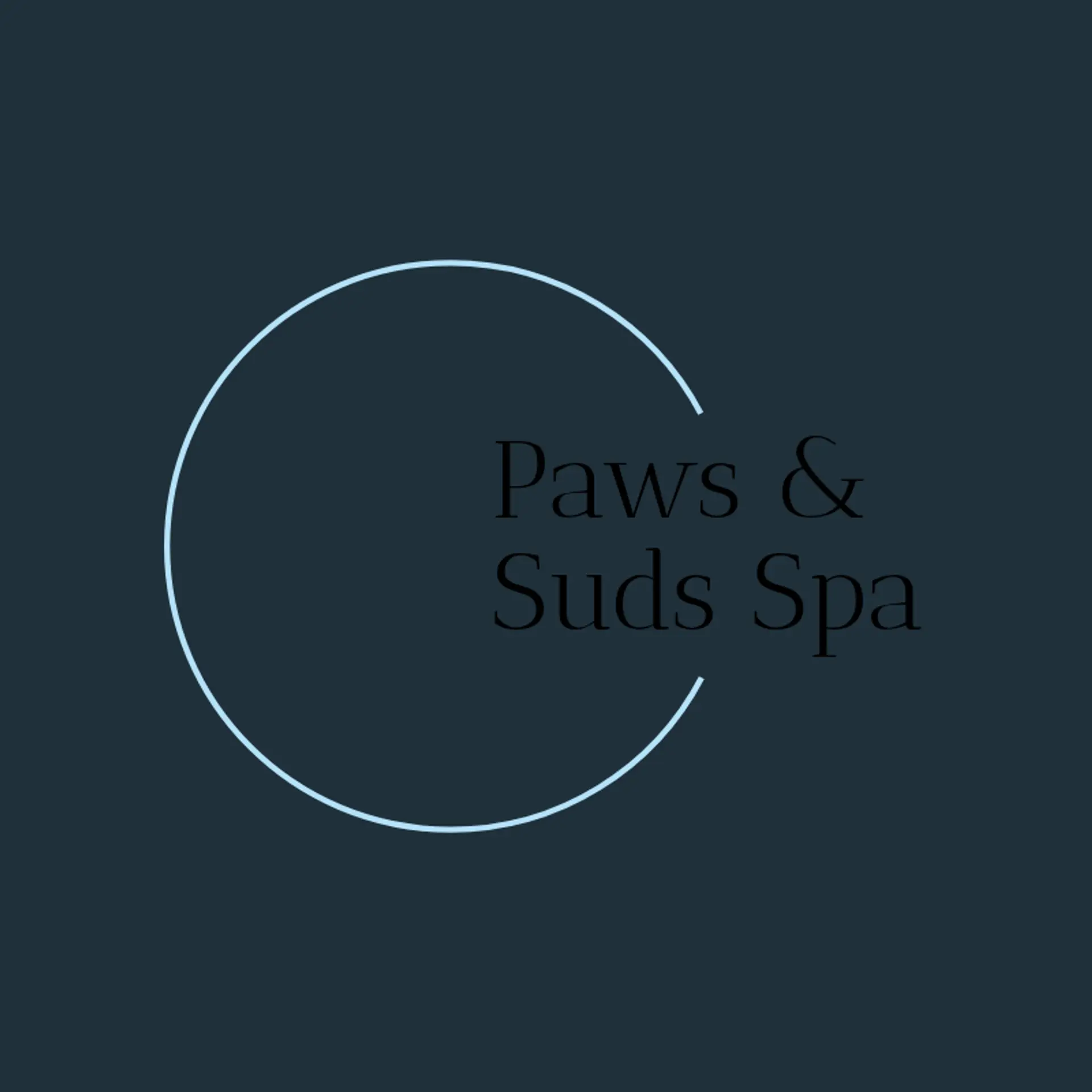 Paws & Shine logo for pet grooming