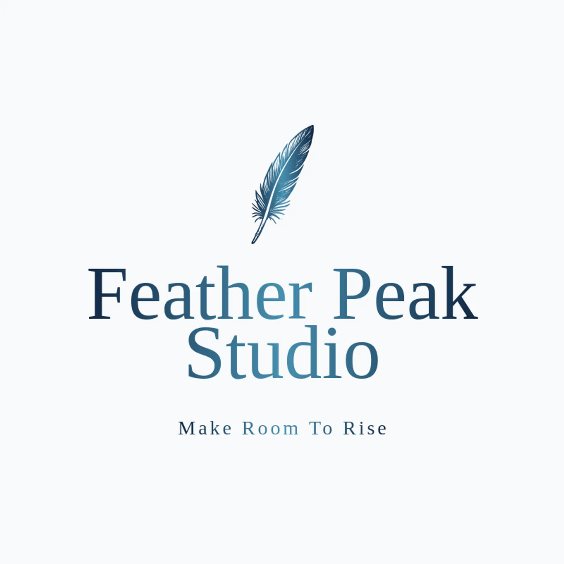 Feather Peak Studio logo for wings