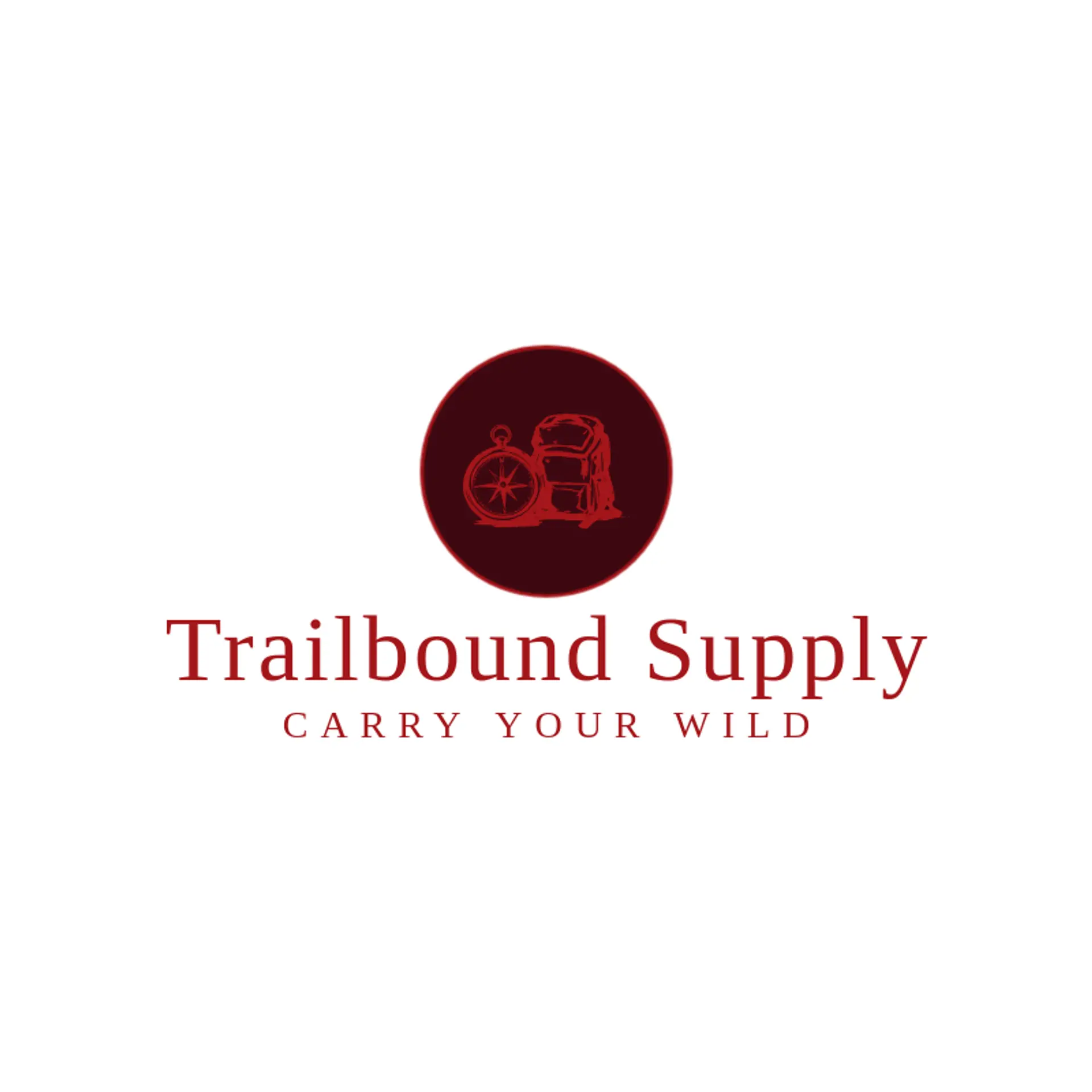 Trailbound Supply logo for backpack
