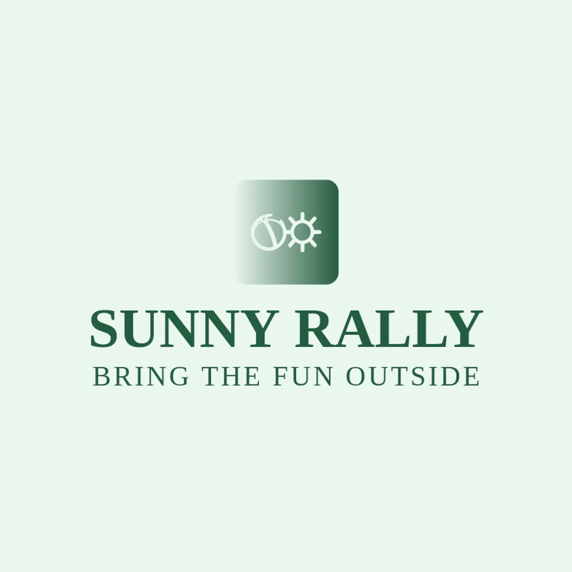 Sunny Rally logo for beach