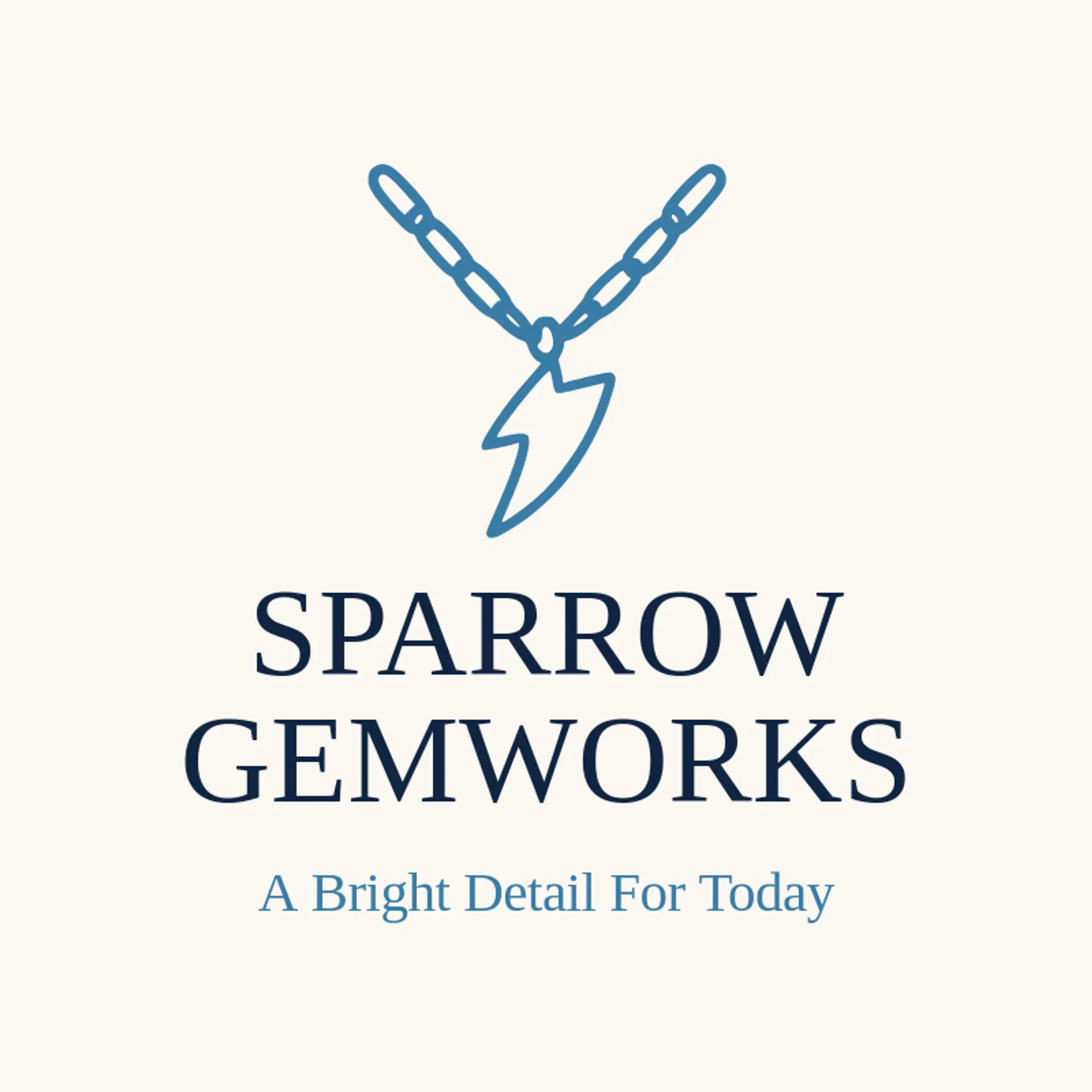 Sparrow Gemworks logo for necklace