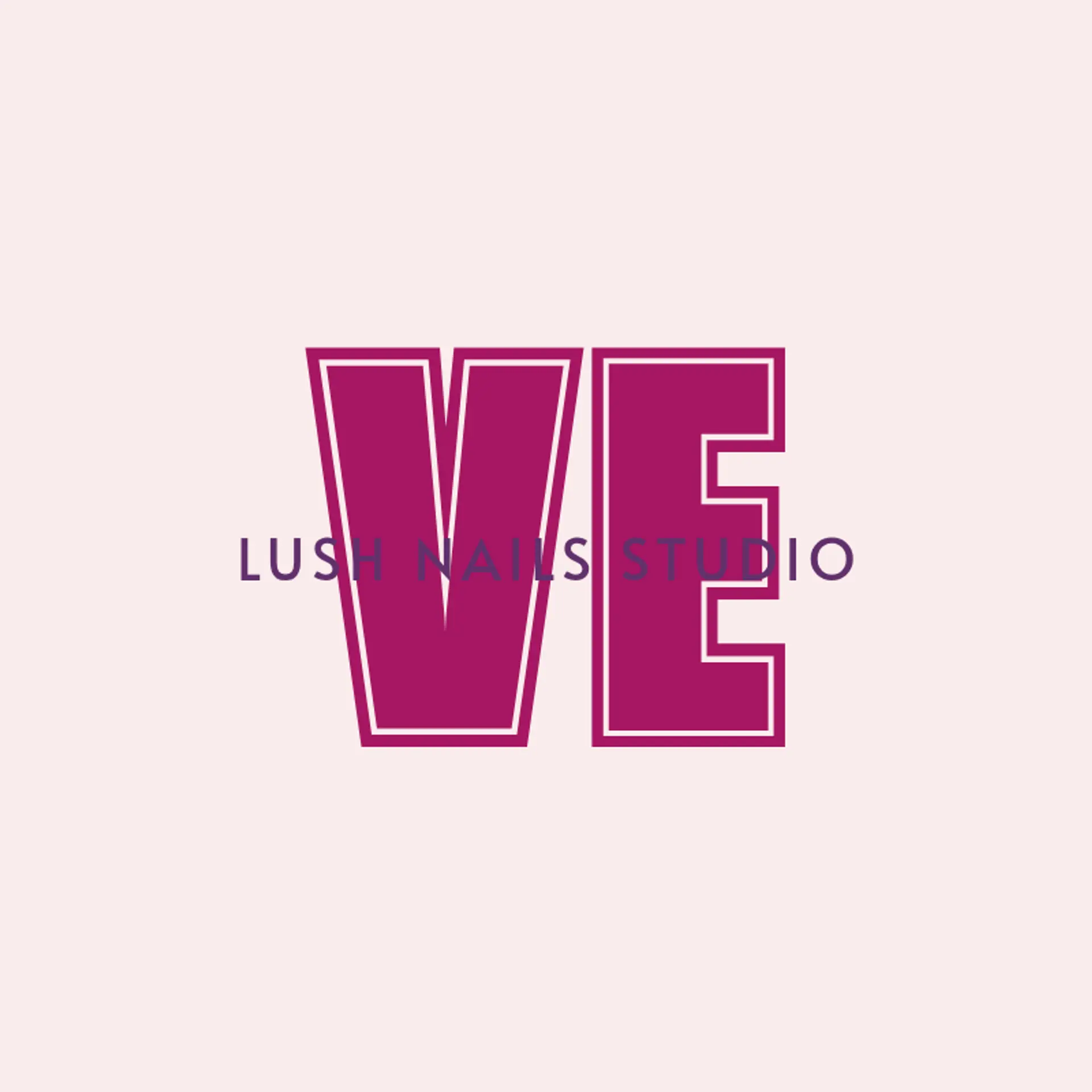 Lush Nails Studio logo for nail salon