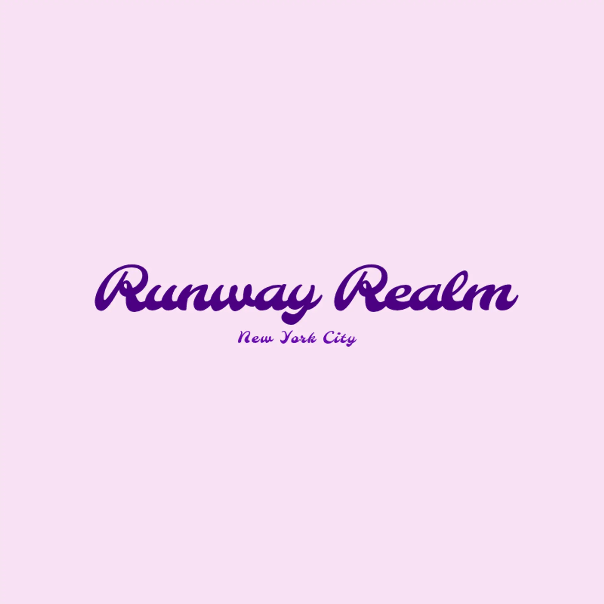 Runway Realm logo for fashion line