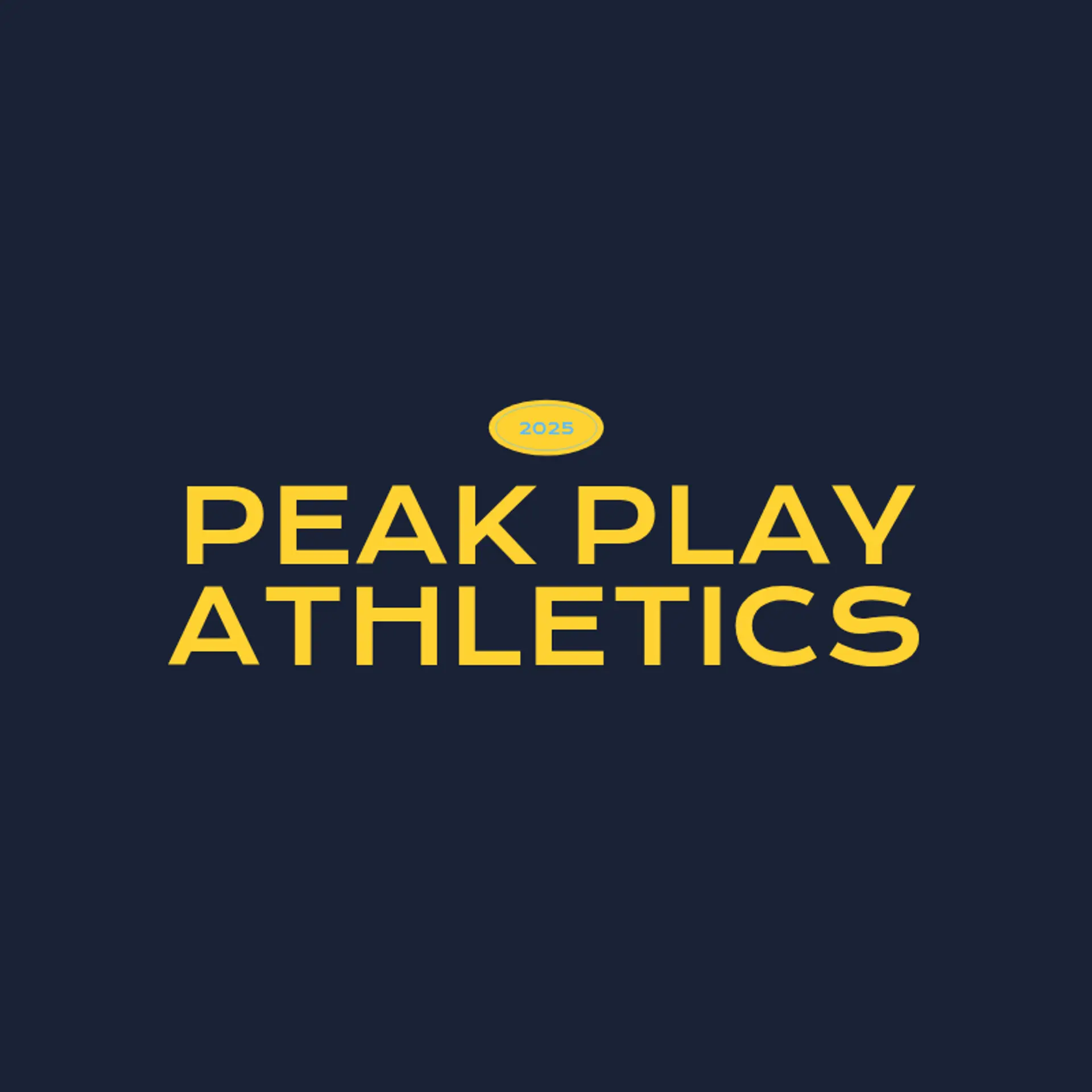Peak Play Athletics logo for sports
