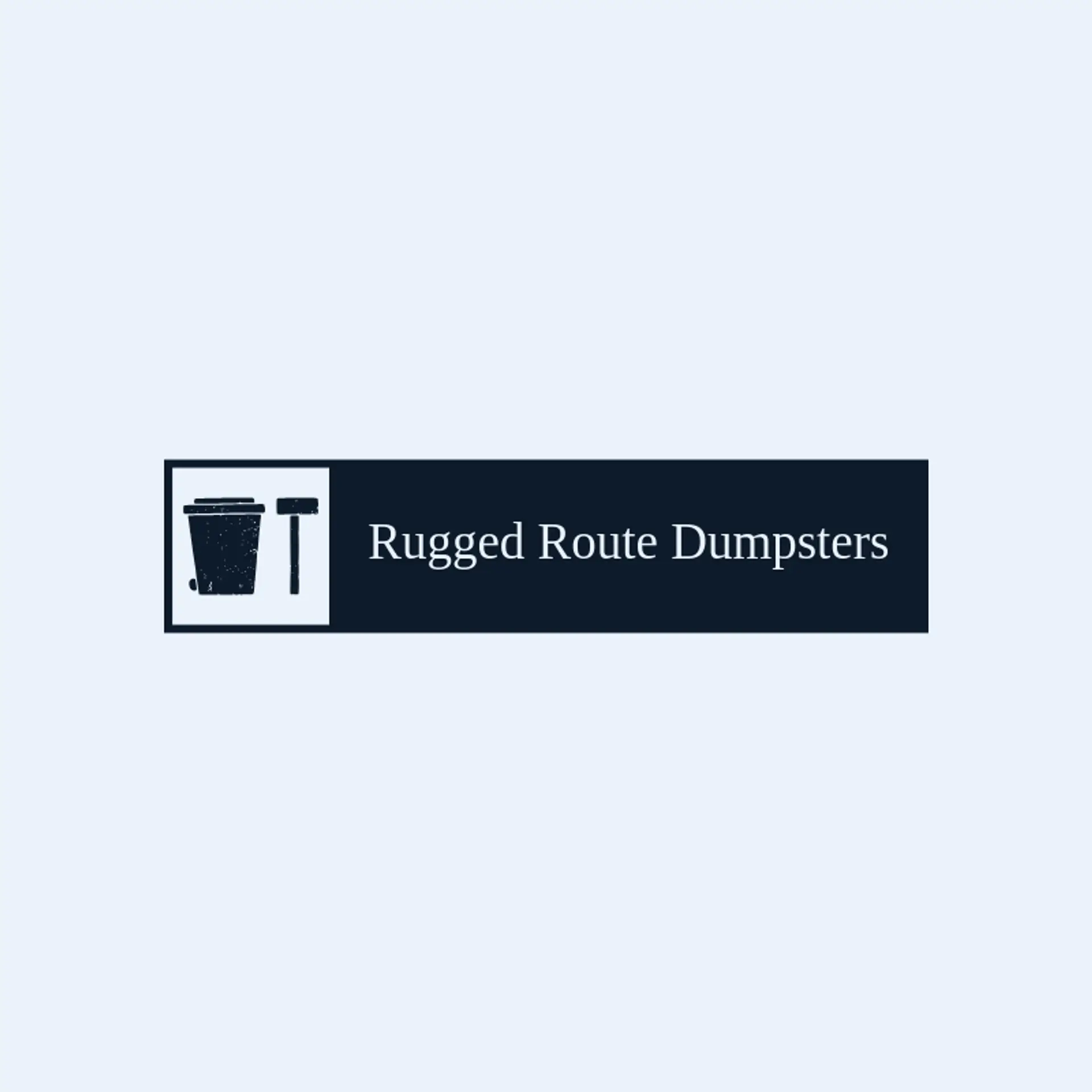 Rugged Route Dumpsters logo for dumpster