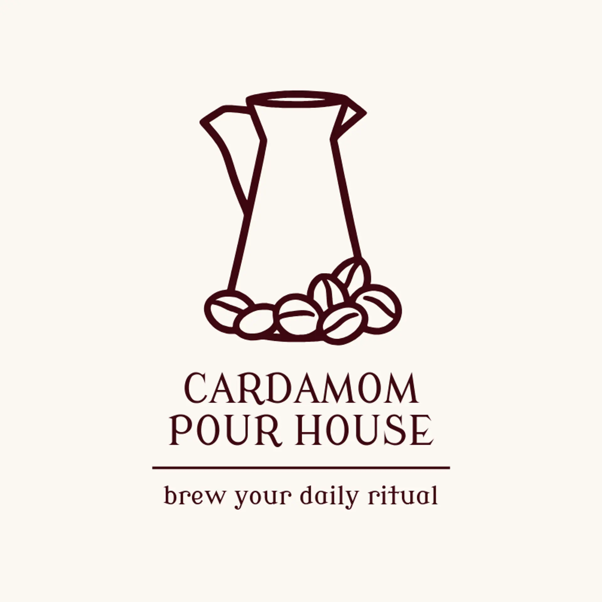 Cardamom Pour House logo for arabic