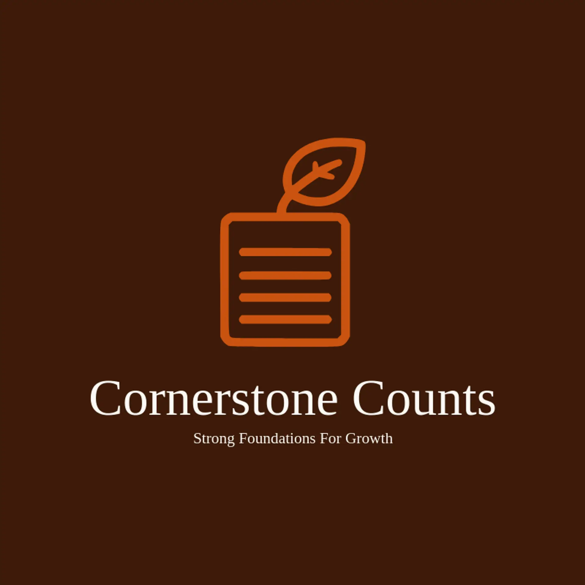 Cornerstone Counts logo for bookkeeping