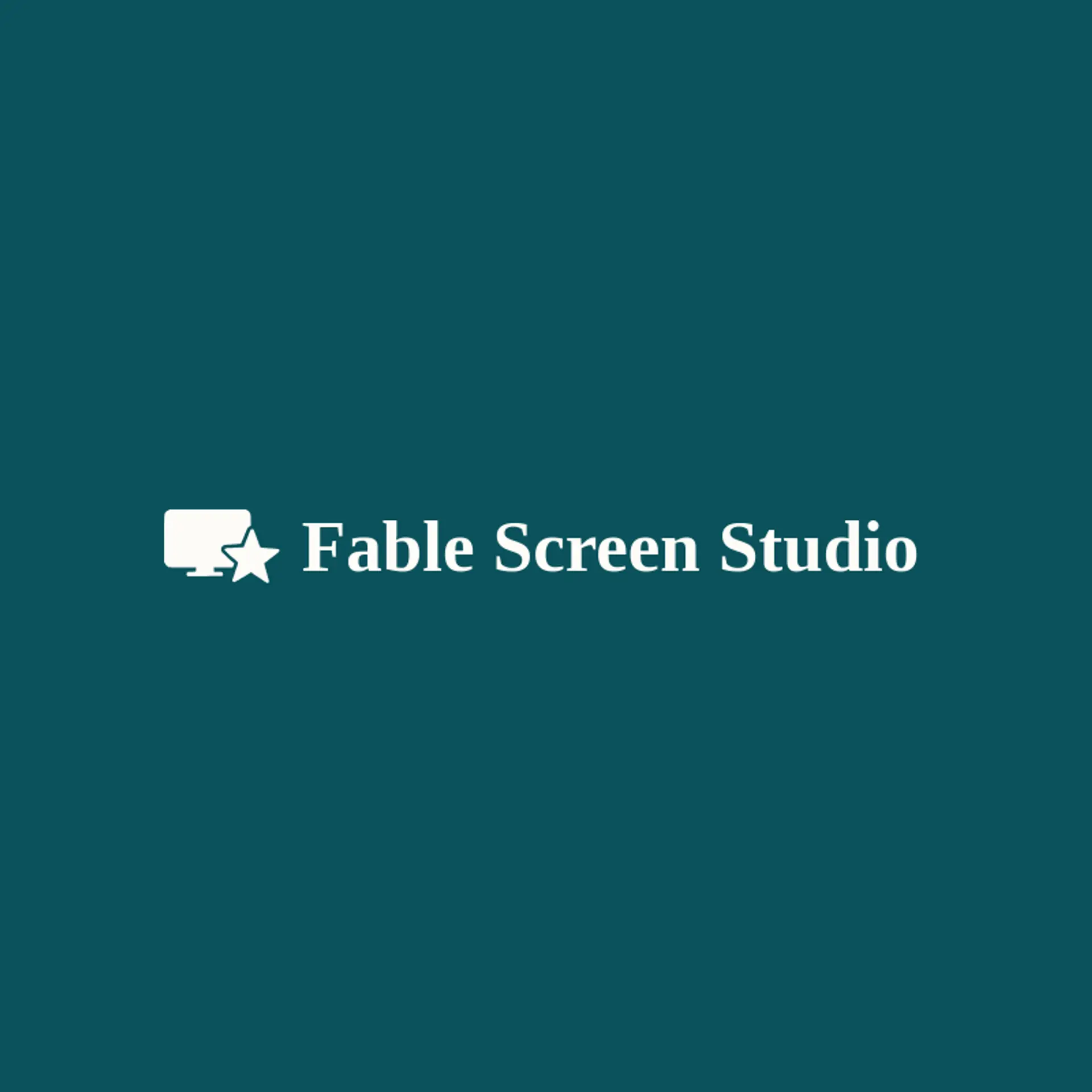 Fable Screen Studio logo for television