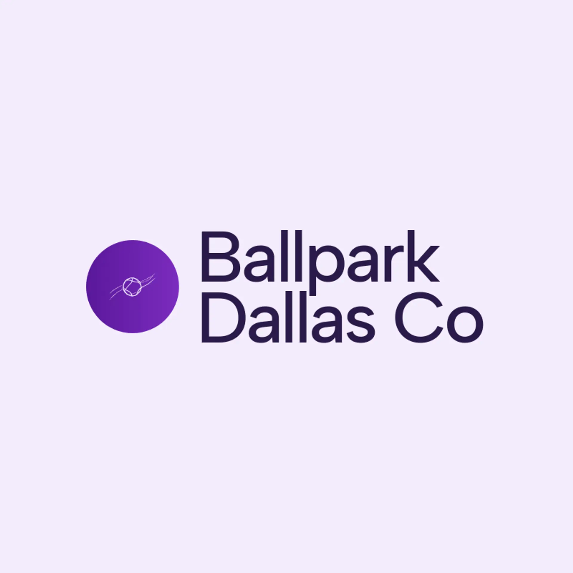 Ballpark Dallas Co logo for dallas