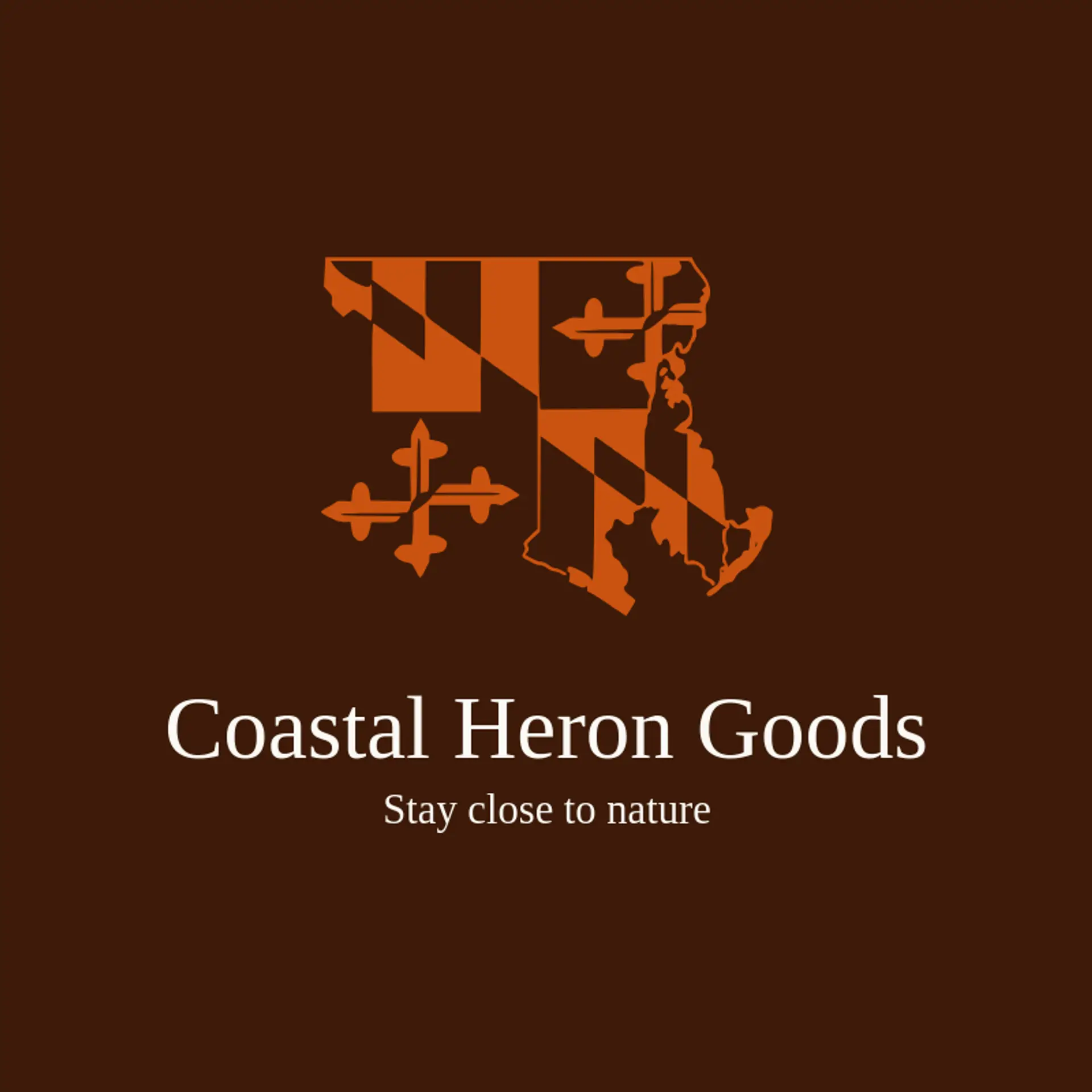 Coastal Heron Goods logo for maryland
