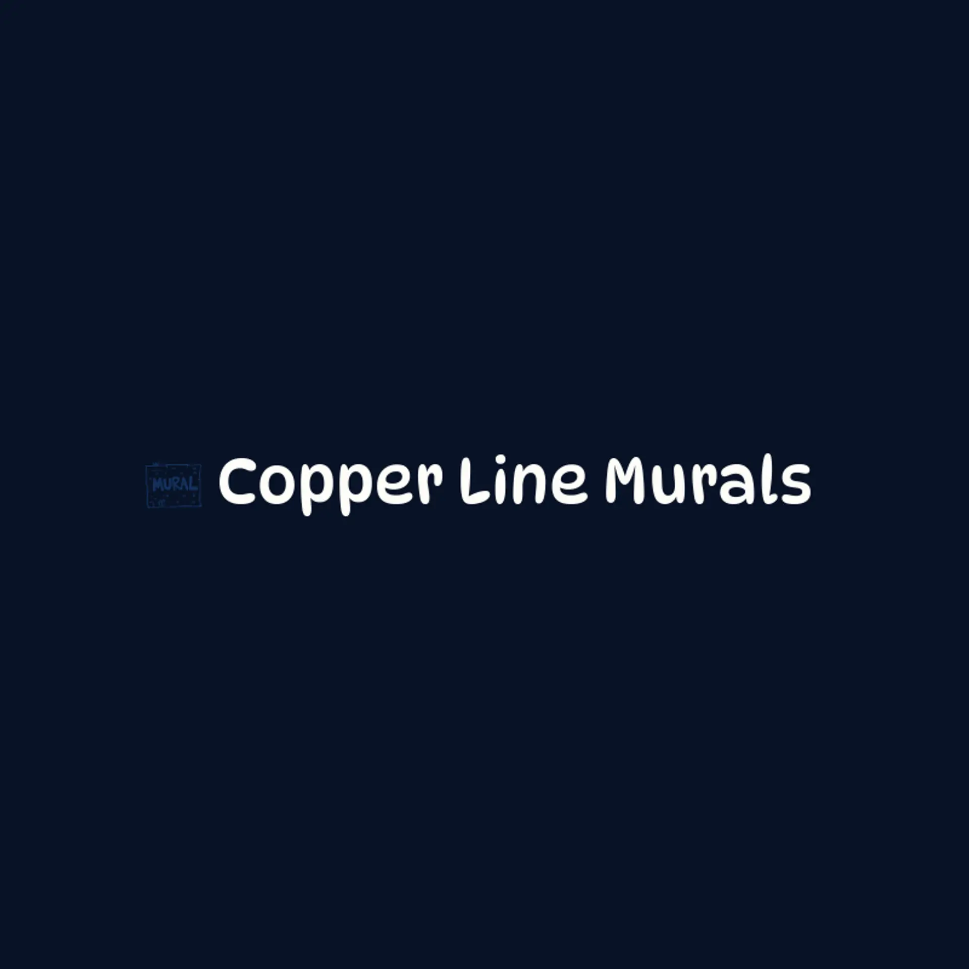 Copper Line Murals logo for mural