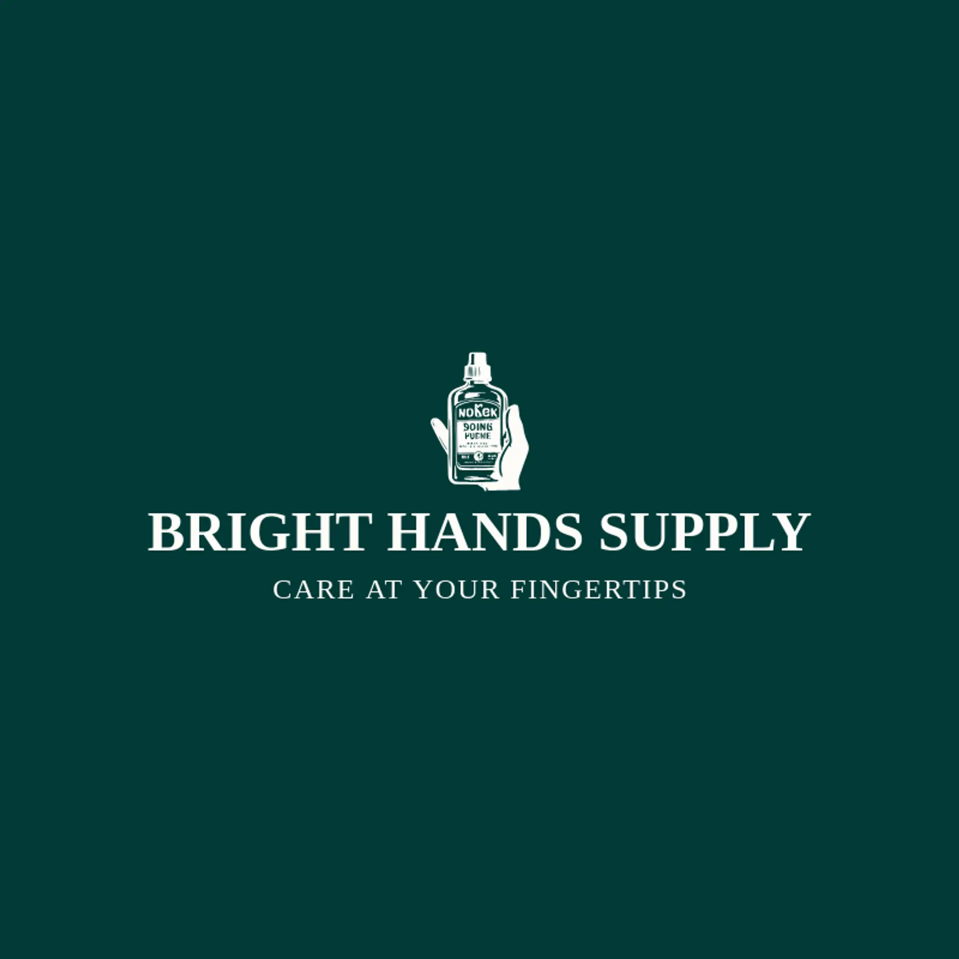 Bright Hands Supply logo for hand sanitizer