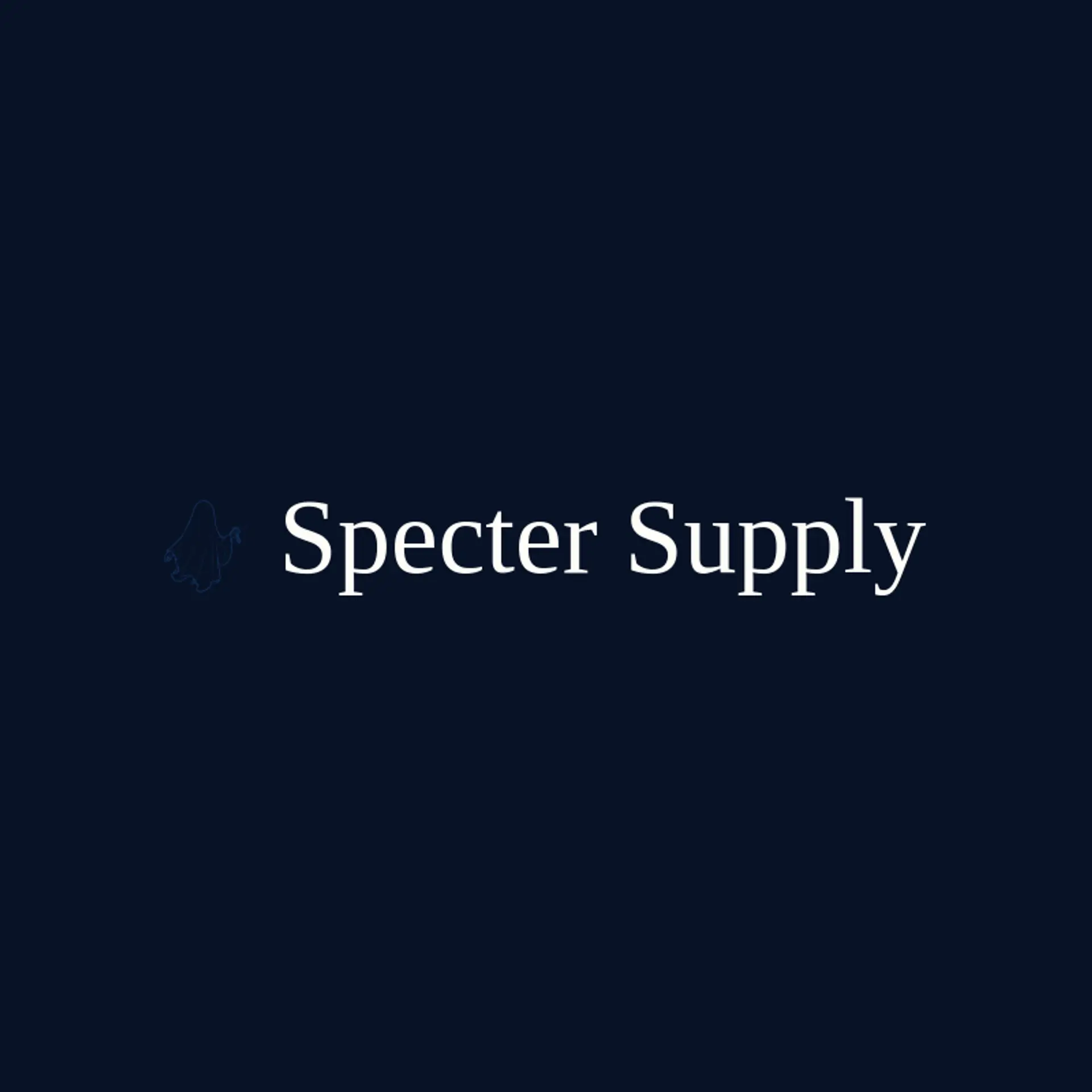 Specter Supply logo for spooky