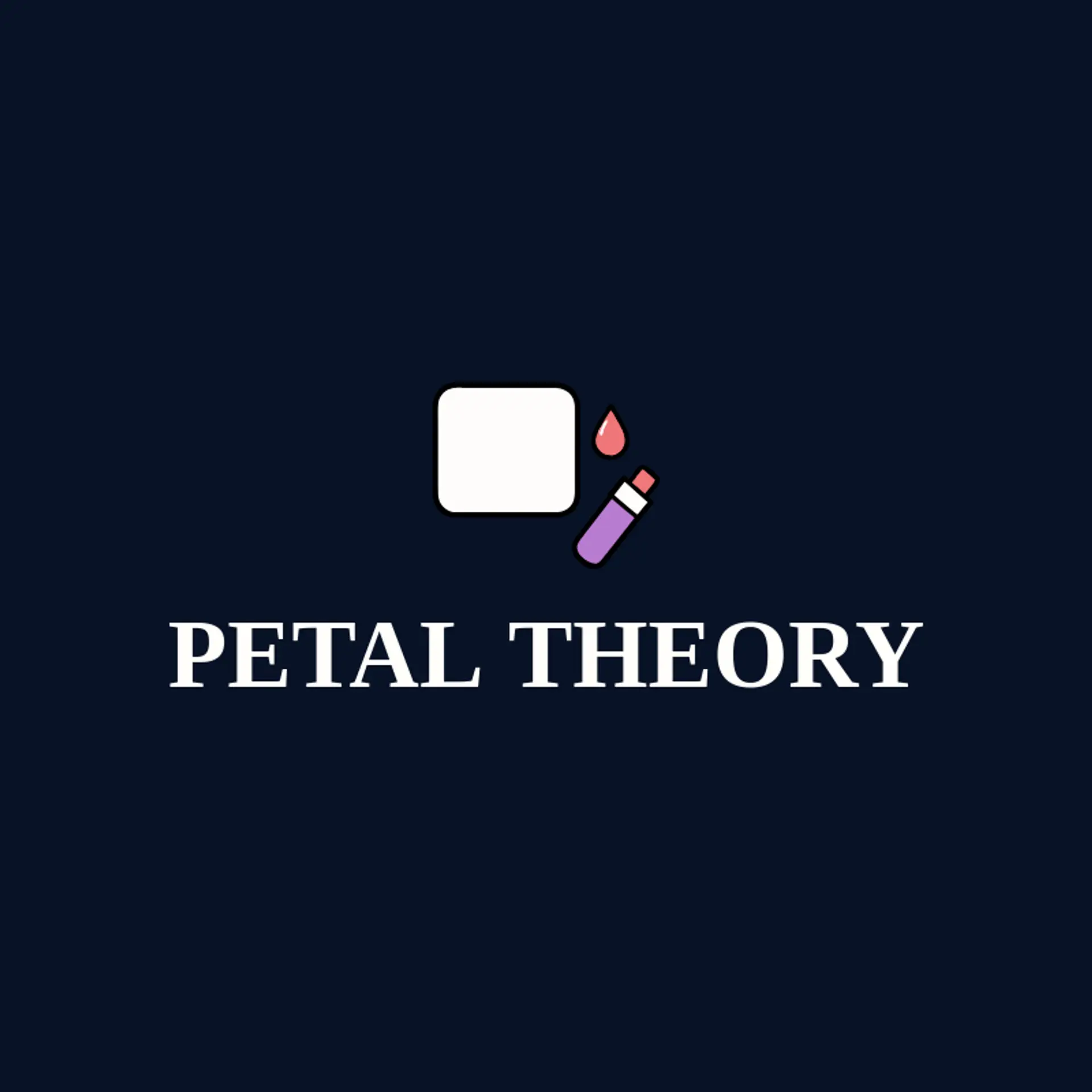 Petal Theory logo for cosmetics