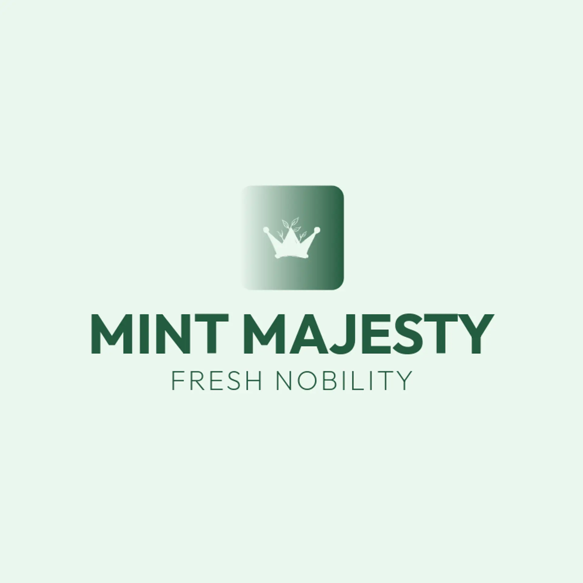 Mint Majesty logo for king