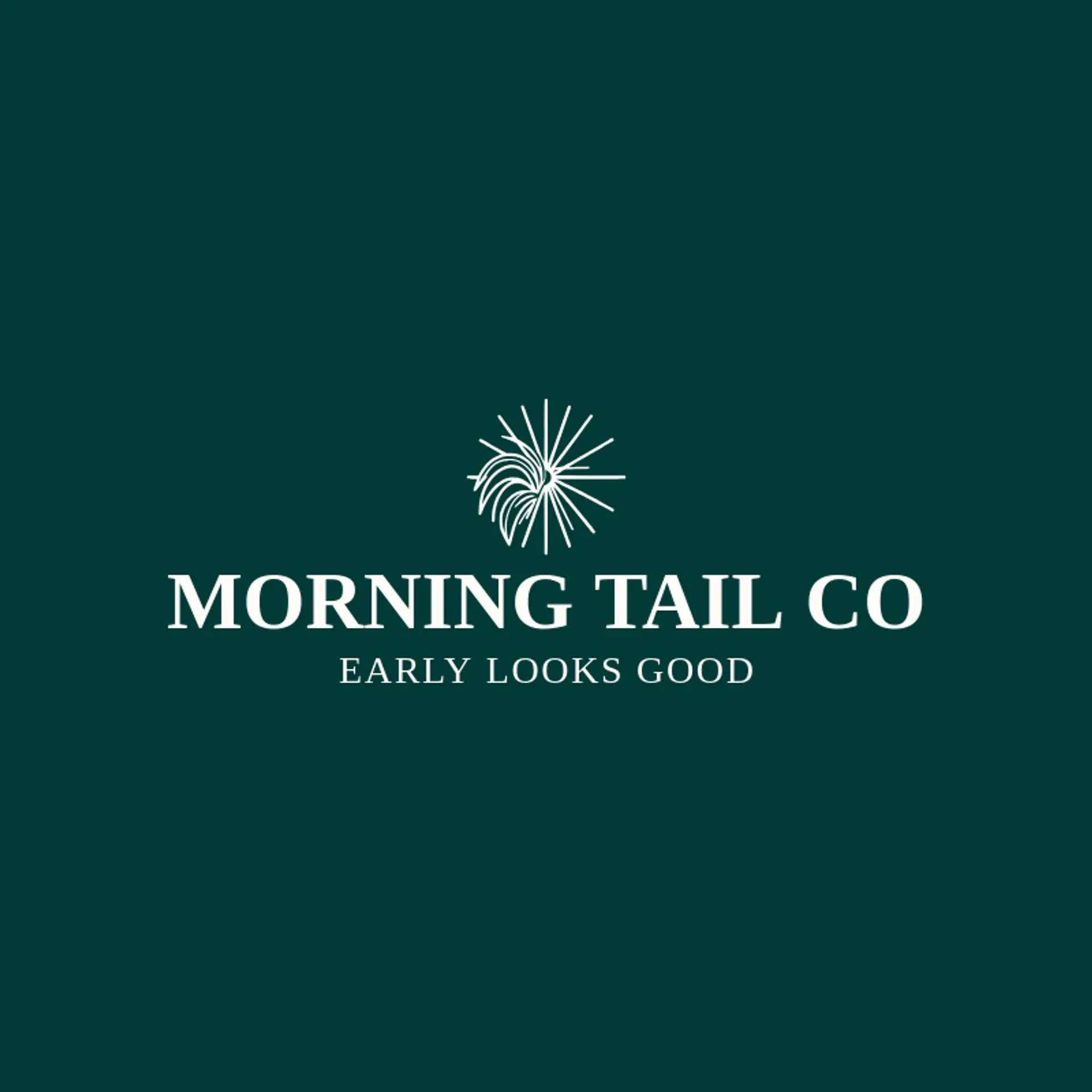 Morning Tail Co logo for rooster