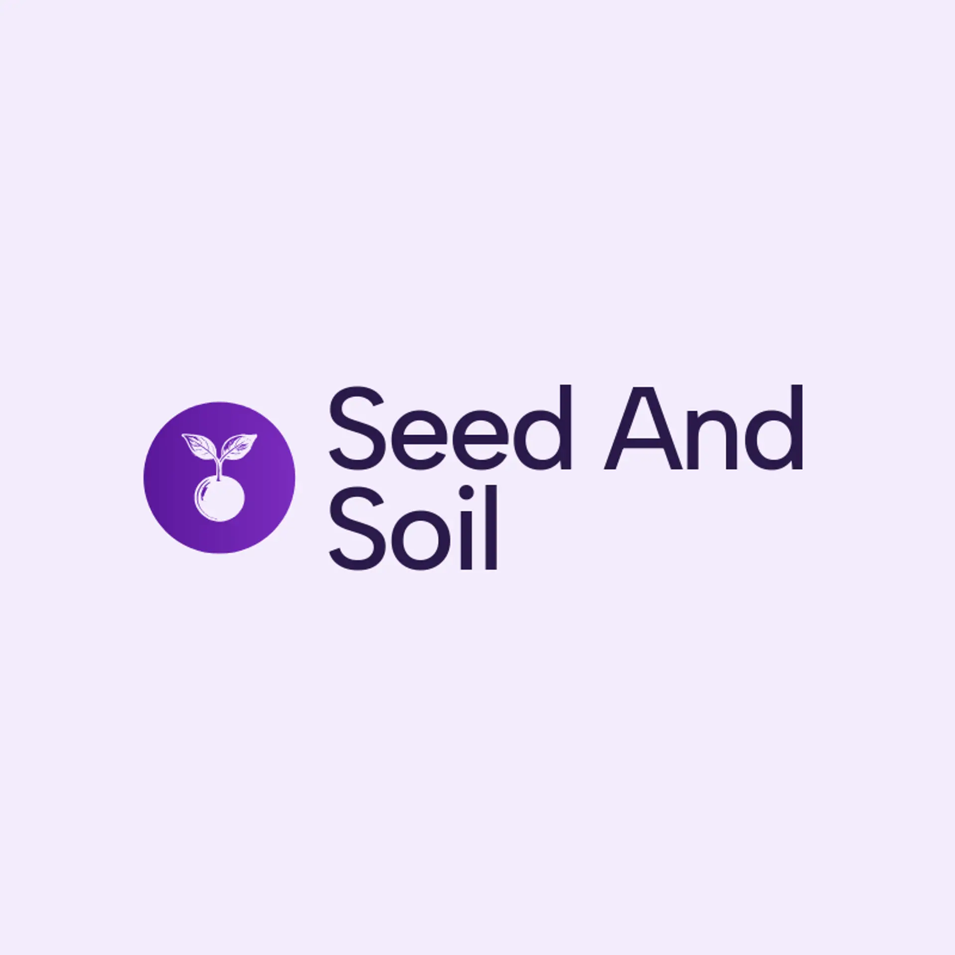 Seed And Soil logo for vegan